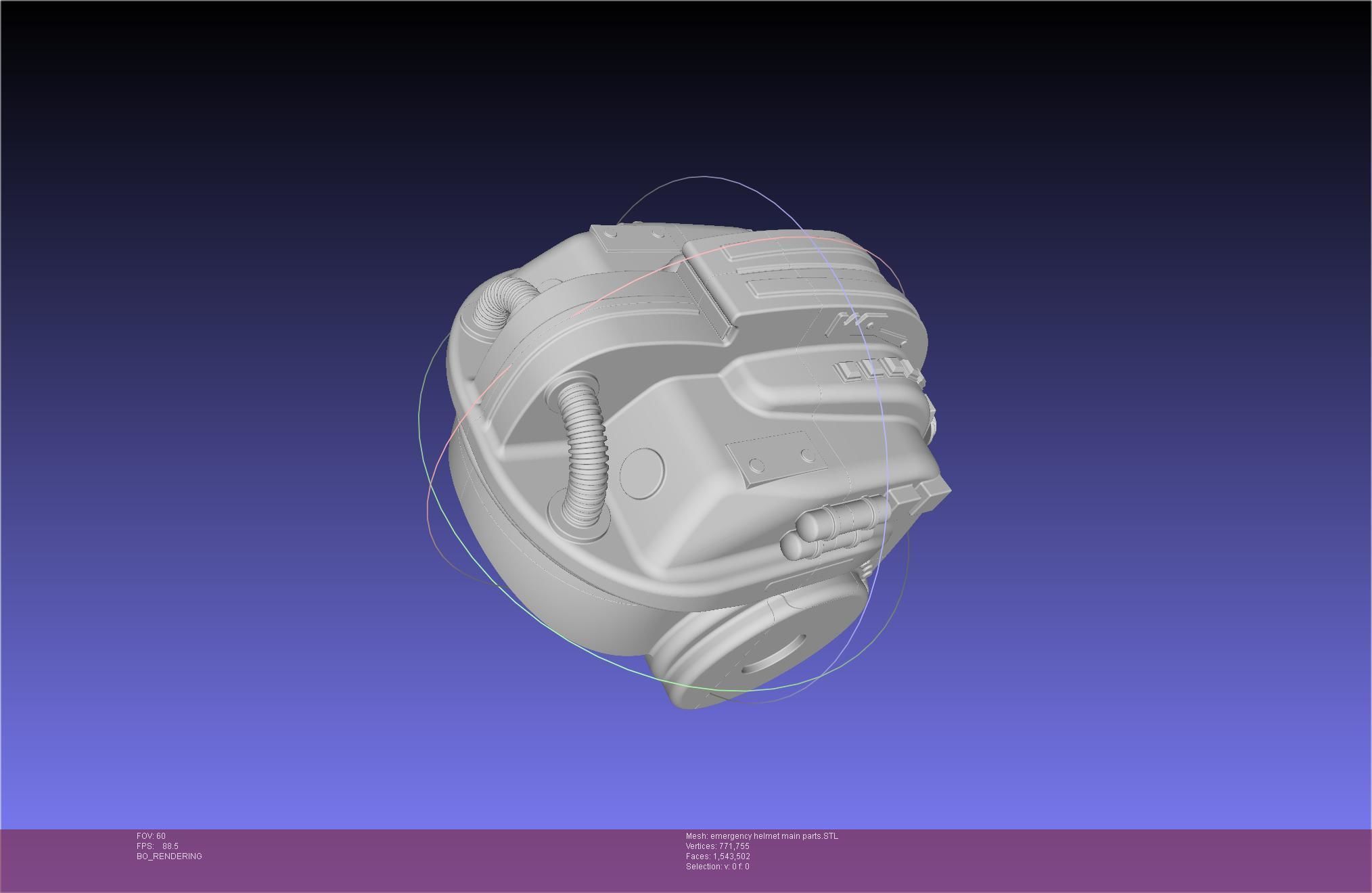 Alien Nostromo Emergency Helmet Printable Assembly 3D print model_78