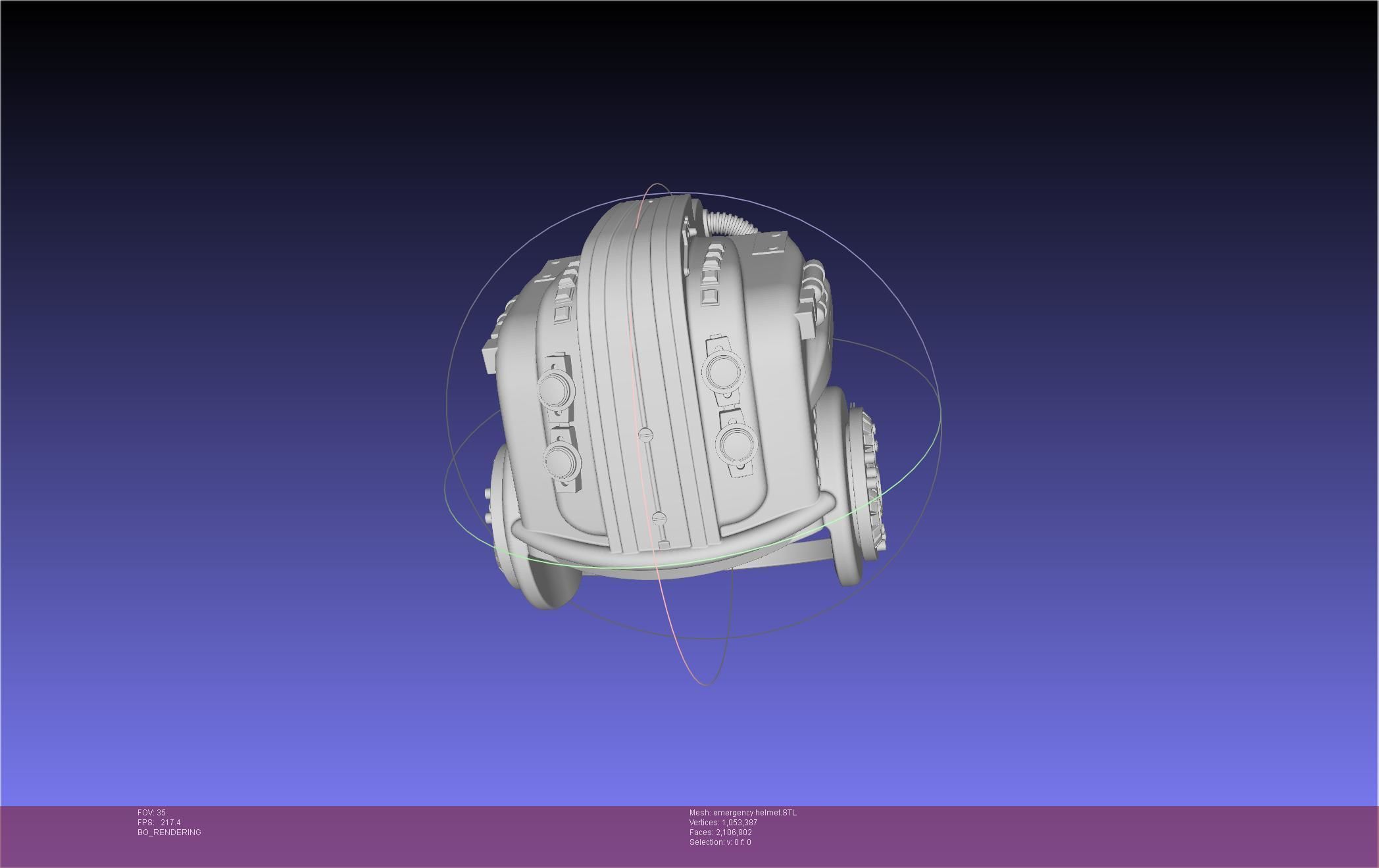 Alien Nostromo Emergency Helmet Printable Assembly 3D print model_5