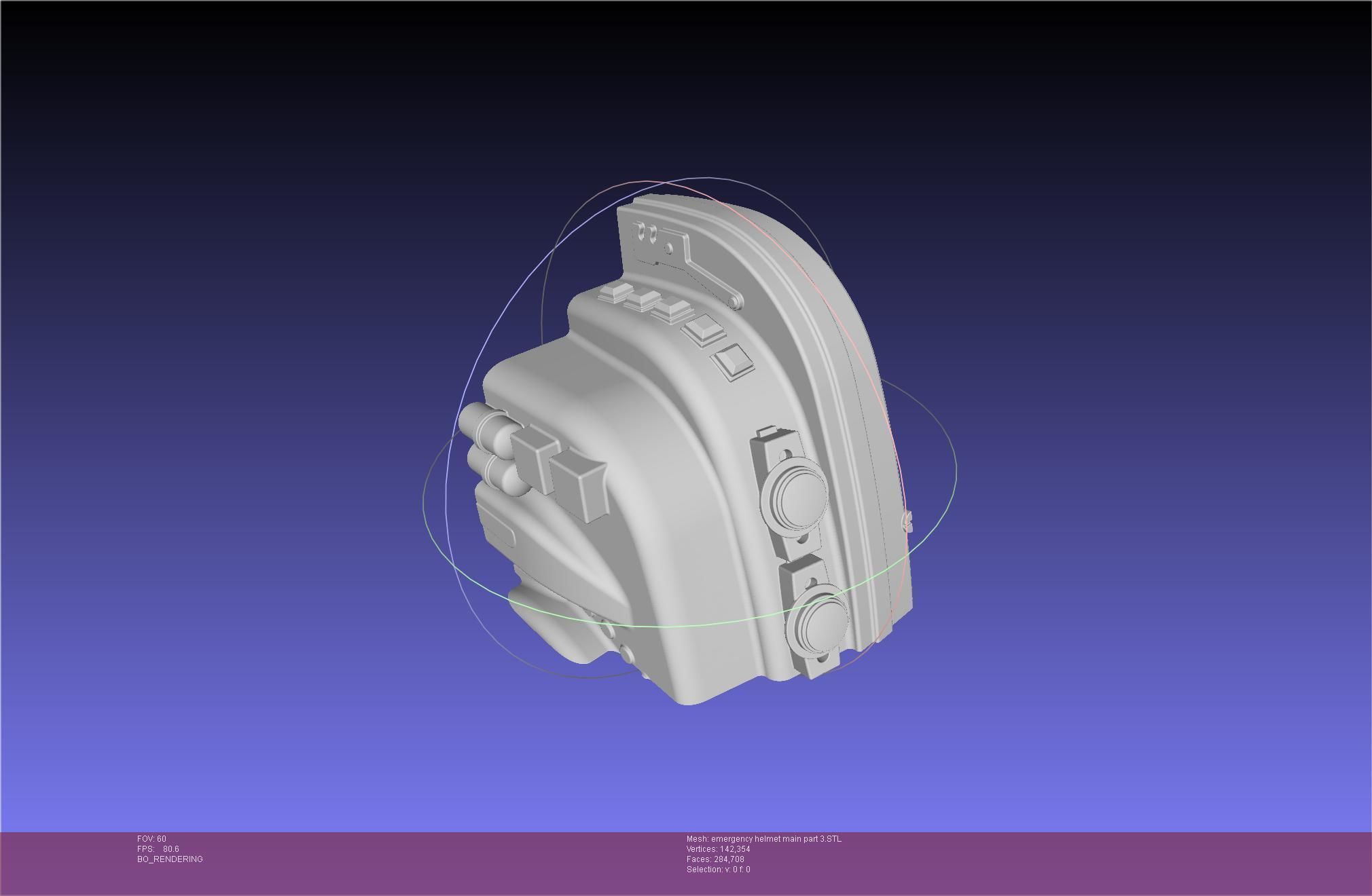 Alien Nostromo Emergency Helmet Printable Assembly 3D print model_104