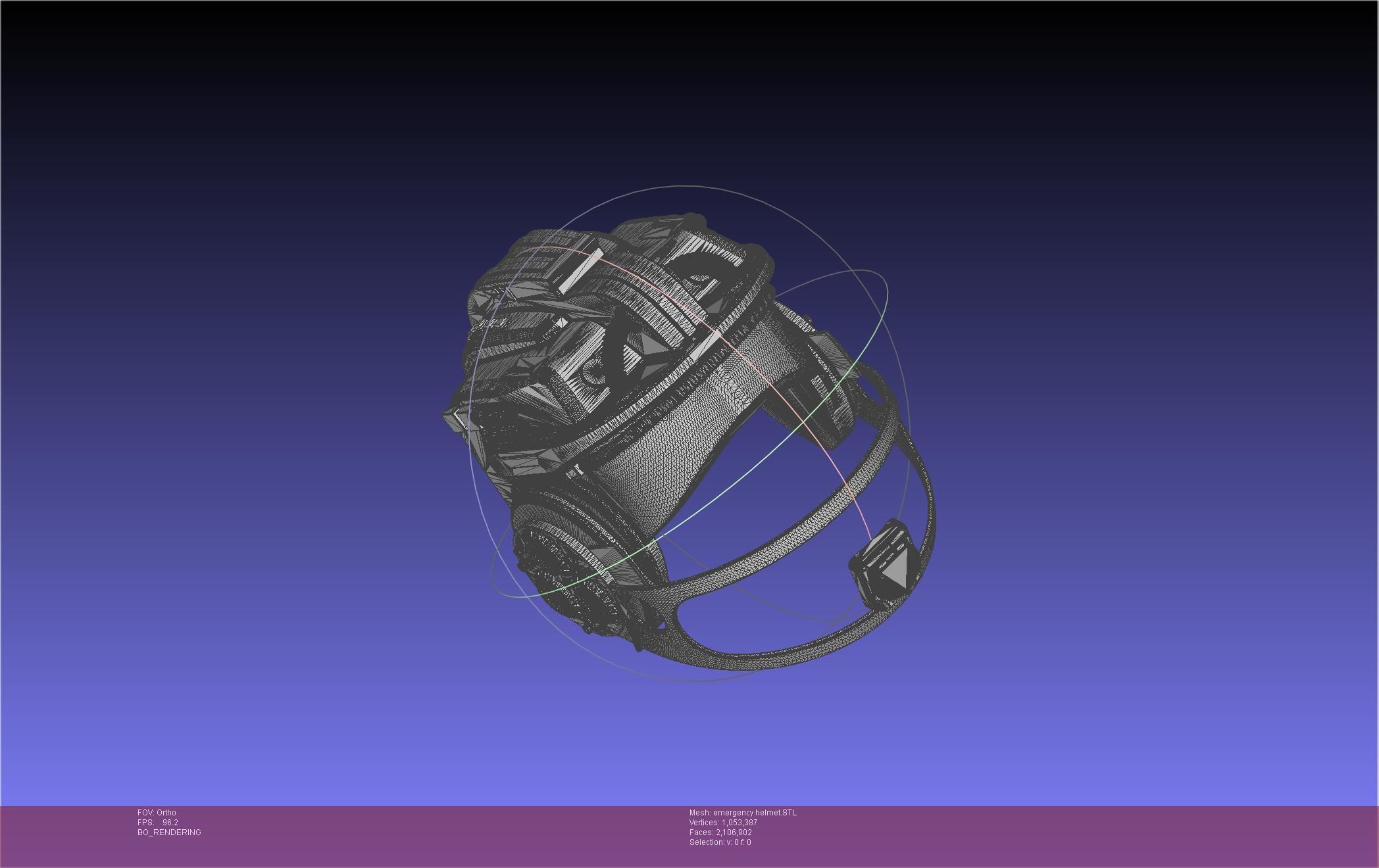 Alien Nostromo Emergency Helmet Printable Assembly 3D print model_28