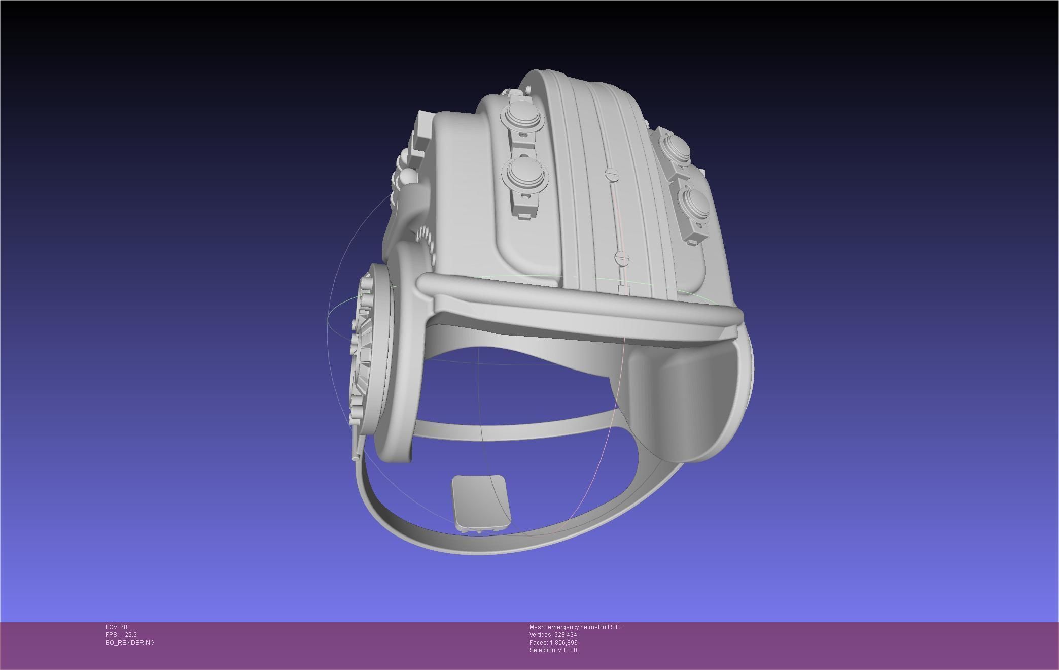 Alien Nostromo Emergency Helmet Printable Assembly 3D print model_118
