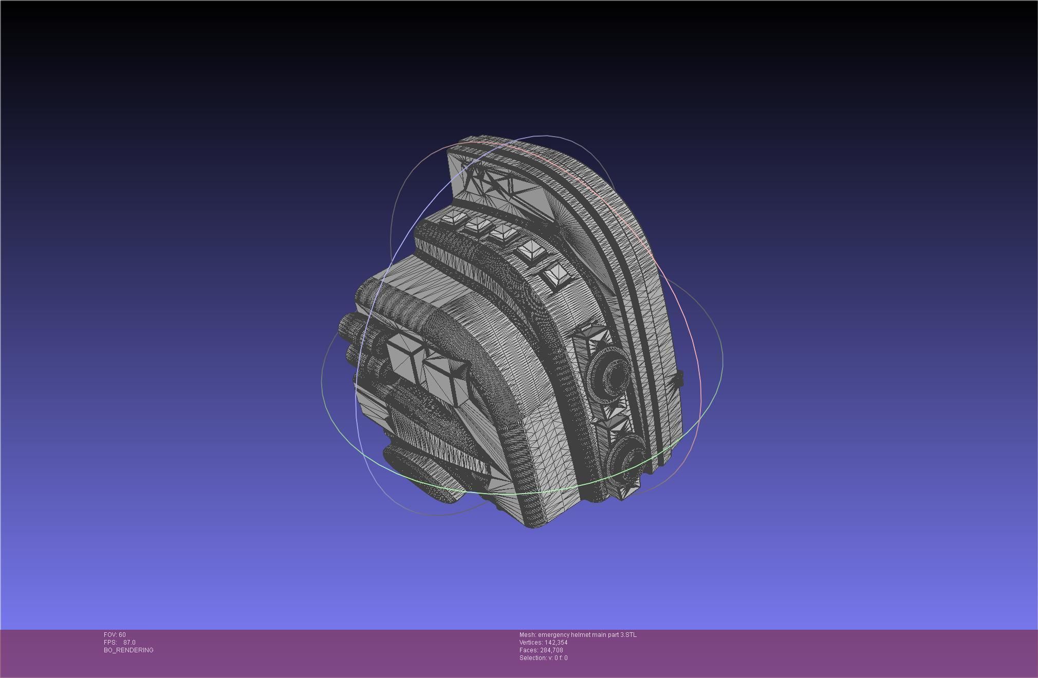 Alien Nostromo Emergency Helmet Printable Assembly 3D print model_106