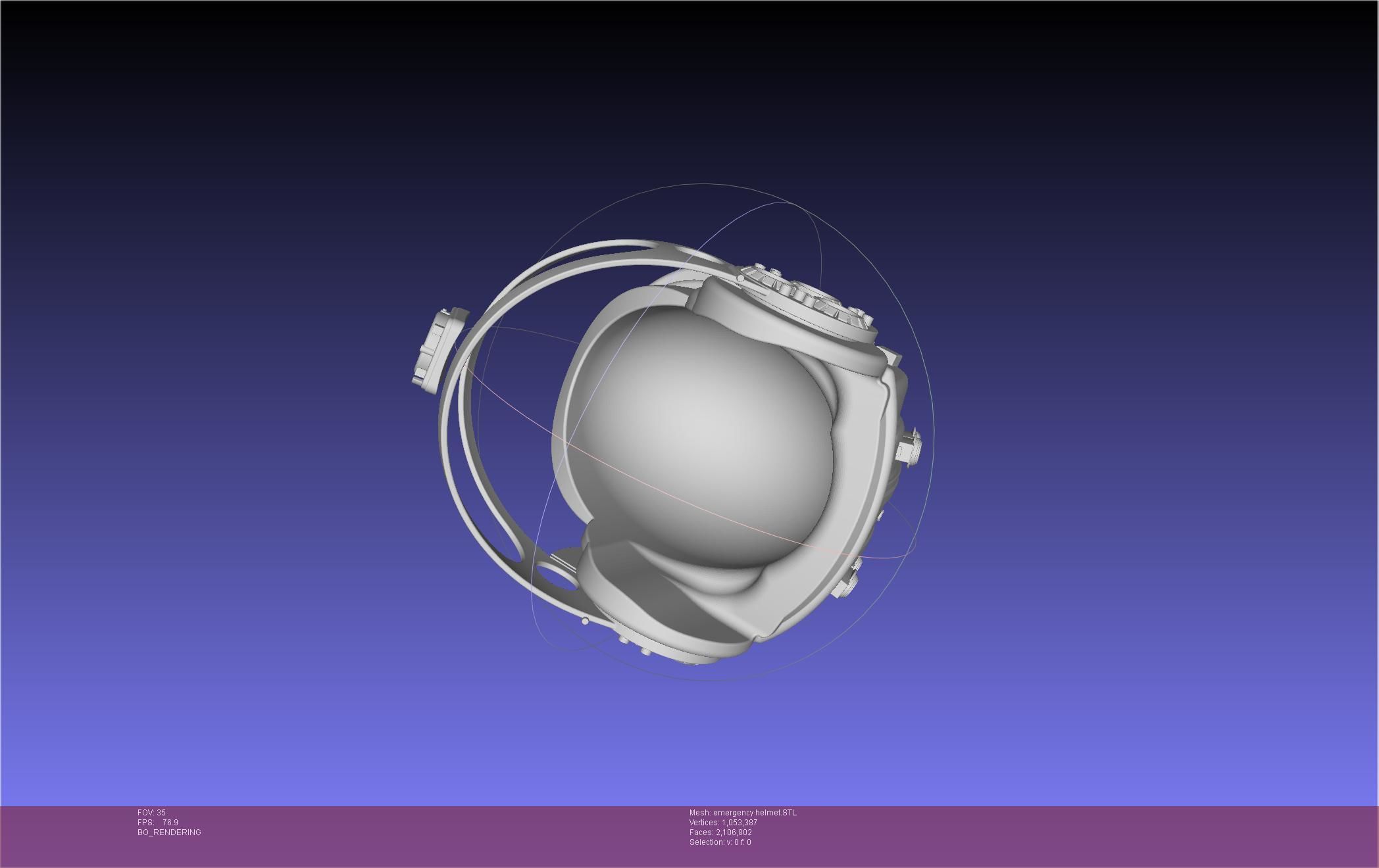 Alien Nostromo Emergency Helmet Printable Assembly 3D print model_26