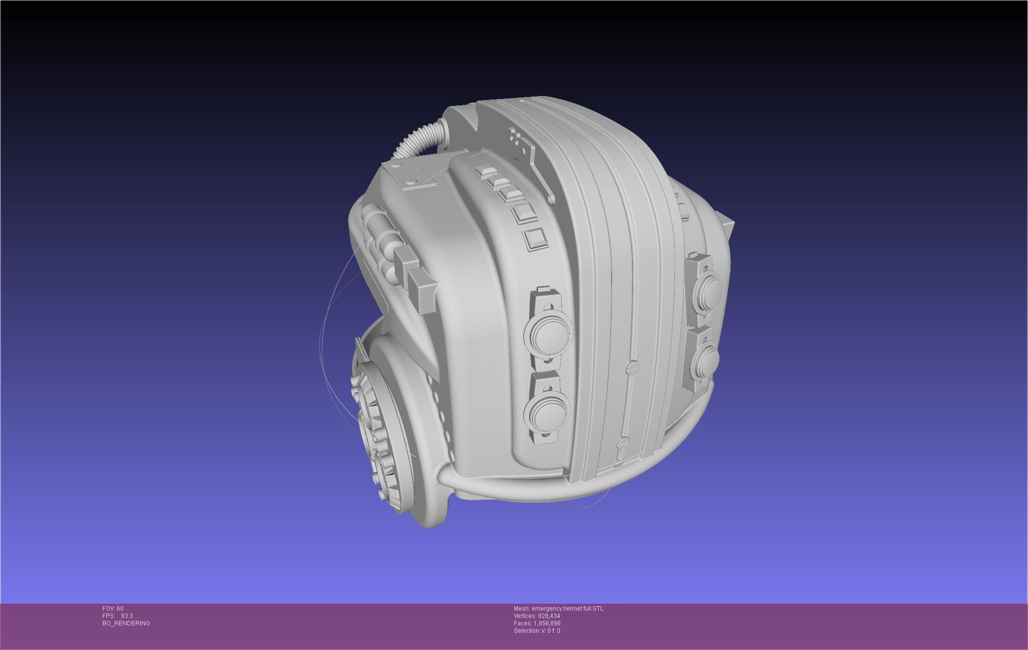 Alien Nostromo Emergency Helmet Printable Assembly 3D print model_127