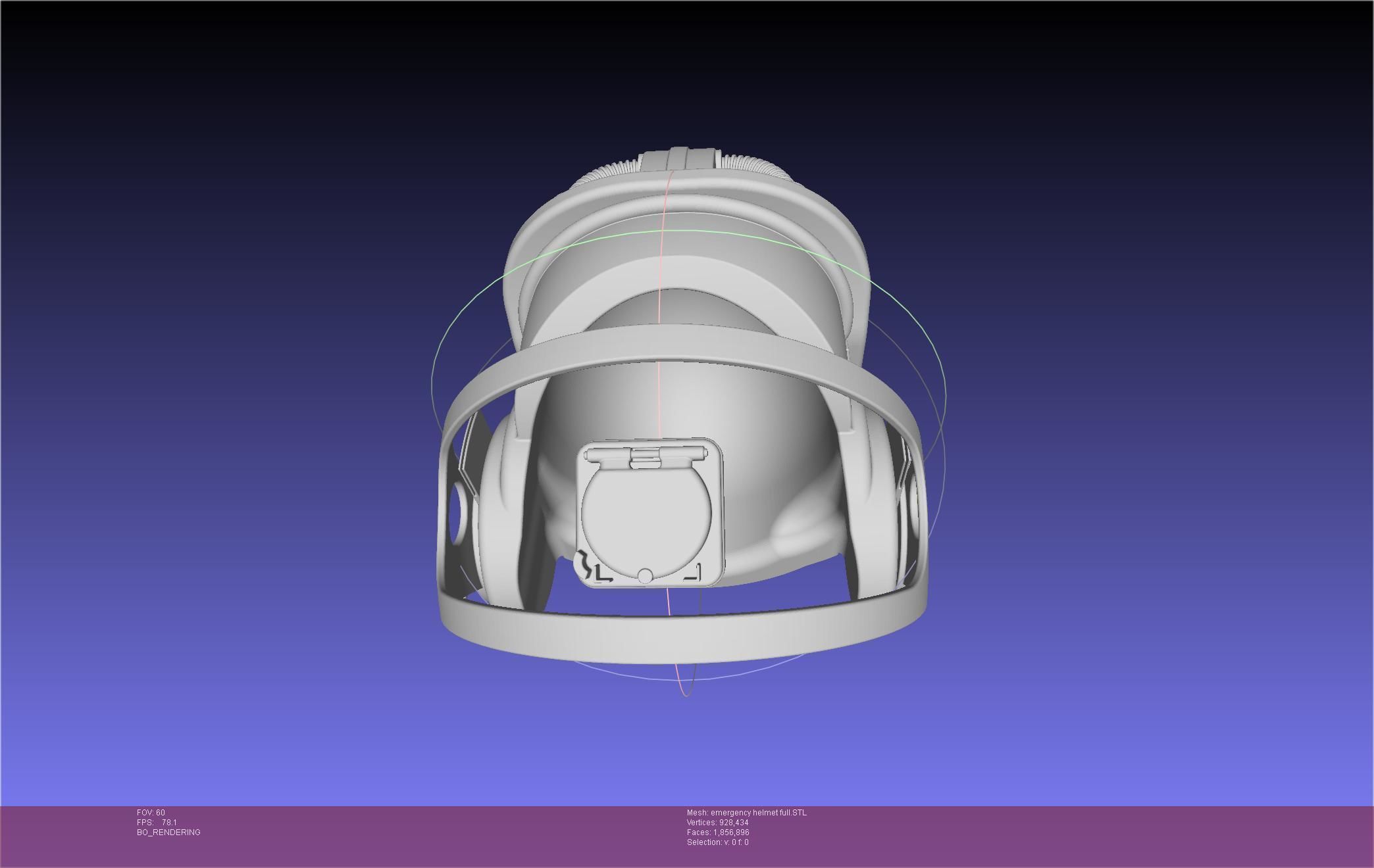 Alien Nostromo Emergency Helmet Printable Assembly 3D print model_122