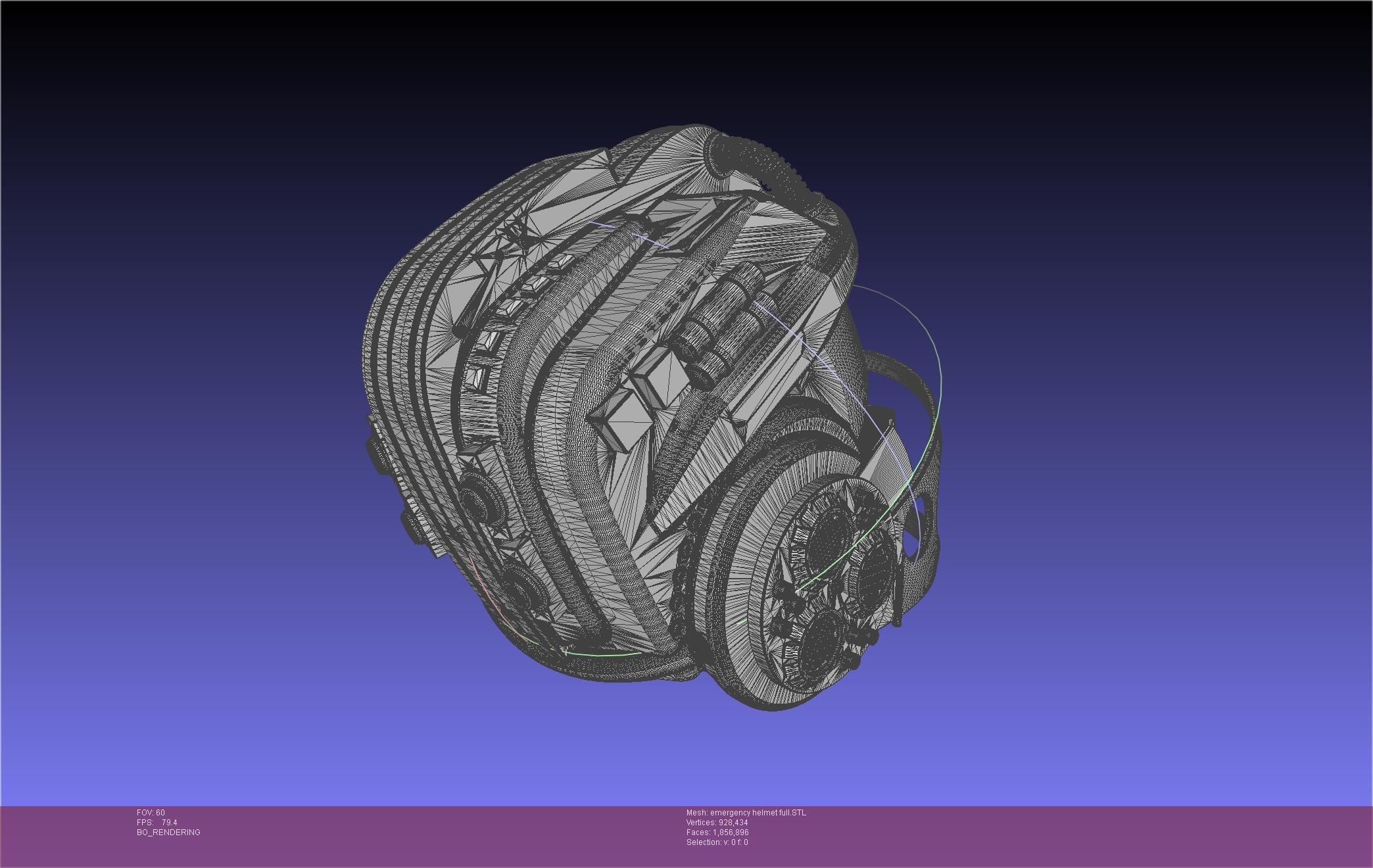 Alien Nostromo Emergency Helmet Printable Assembly 3D print model_126