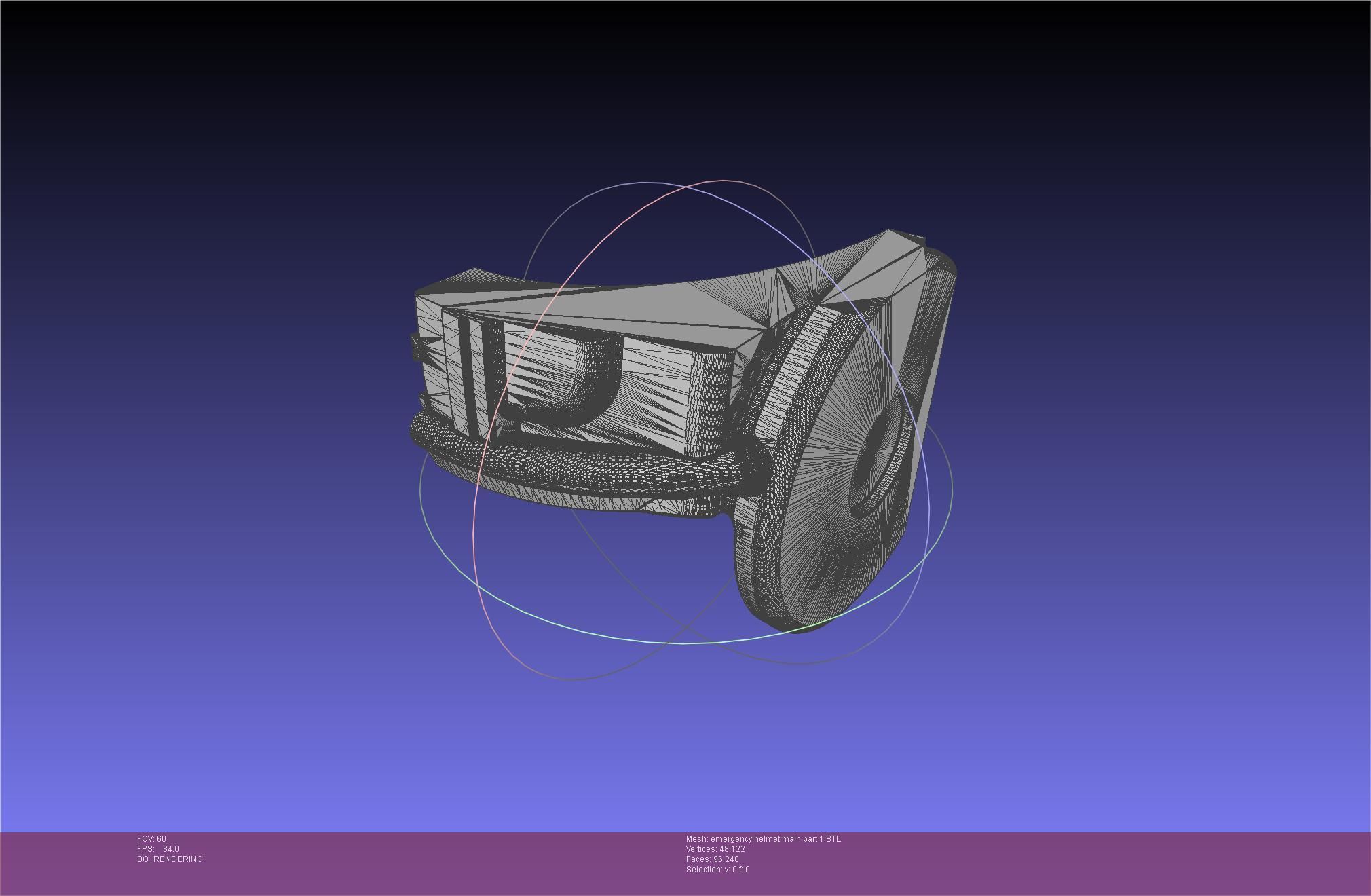 Alien Nostromo Emergency Helmet Printable Assembly 3D print model_114