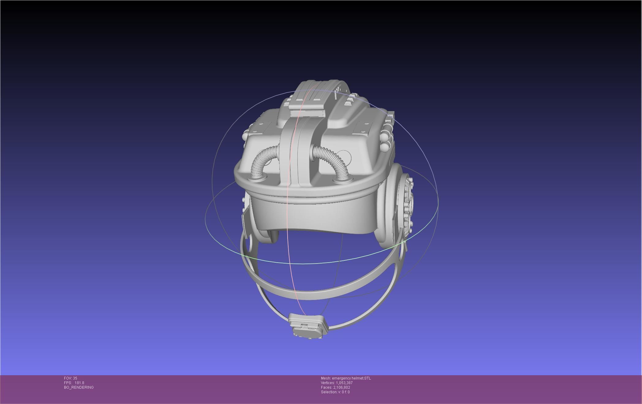 Alien Nostromo Emergency Helmet Printable Assembly 3D print model_7