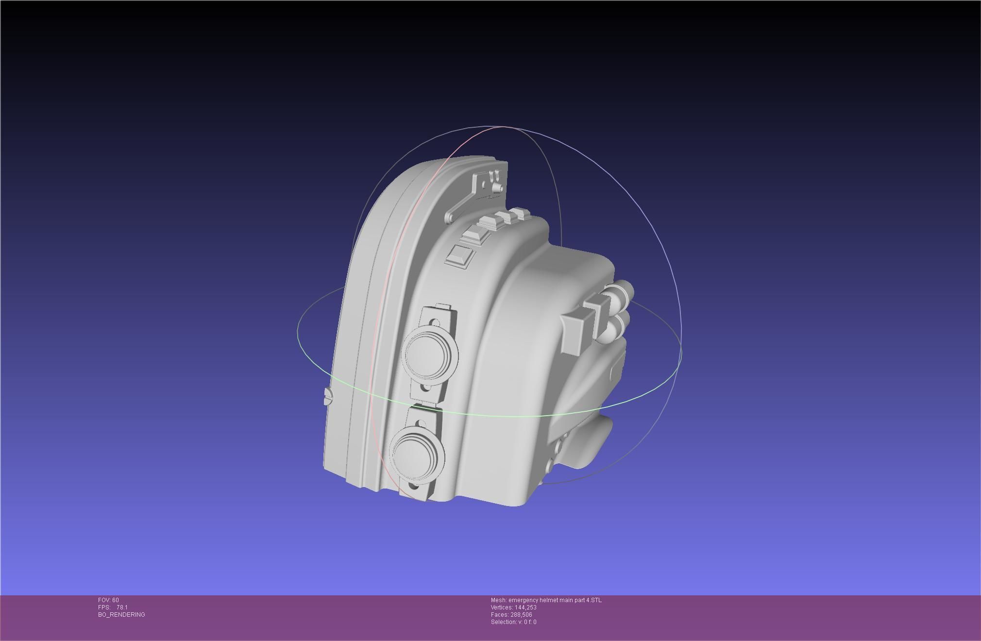 Alien Nostromo Emergency Helmet Printable Assembly 3D print model_100