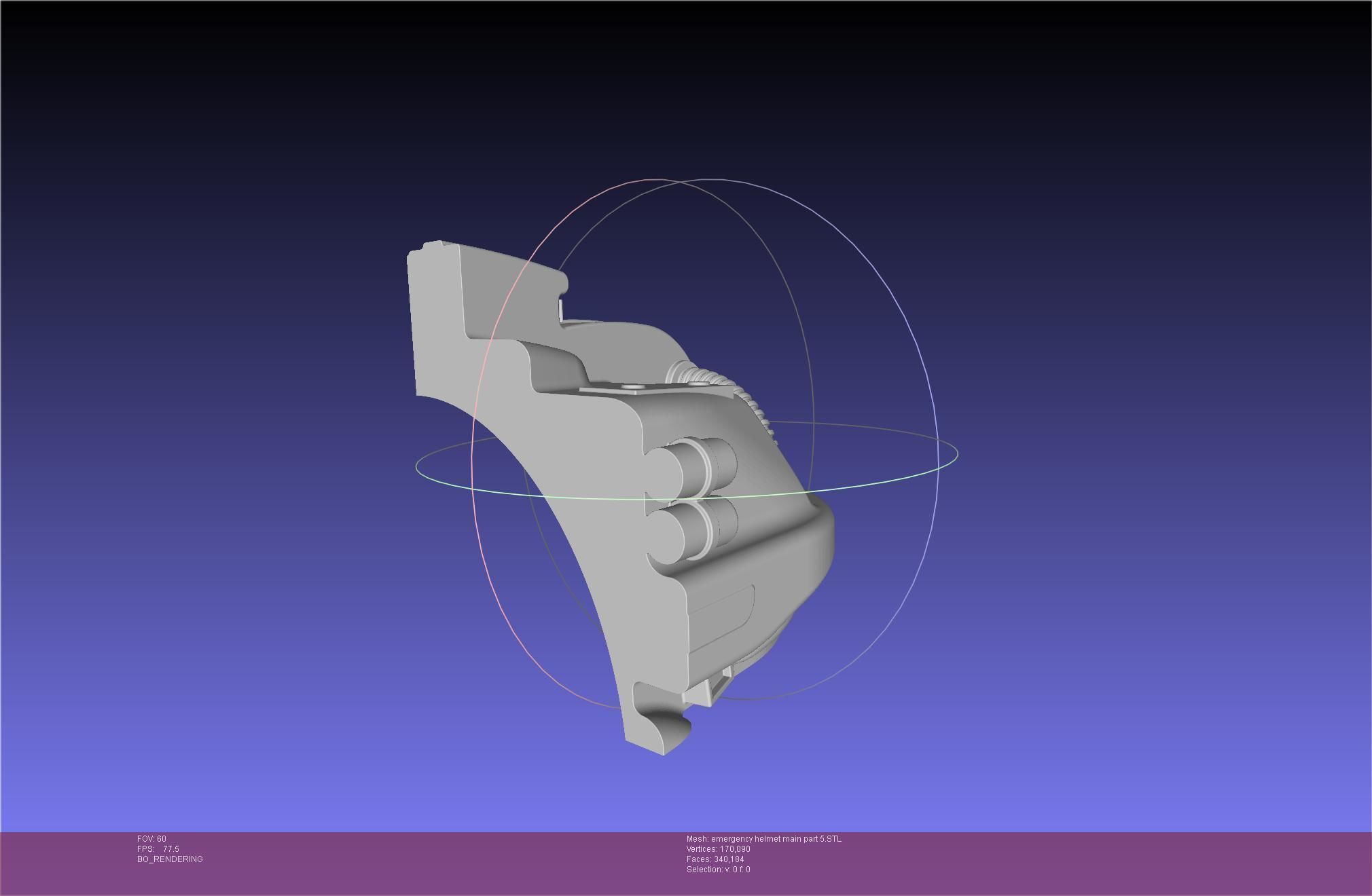 Alien Nostromo Emergency Helmet Printable Assembly 3D print model_96
