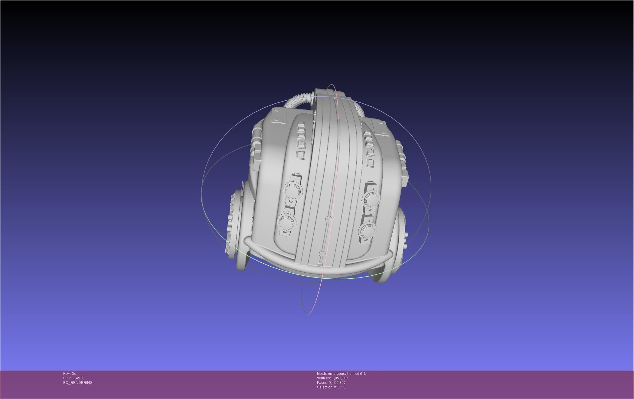 Alien Nostromo Emergency Helmet Printable Assembly 3D print model_38