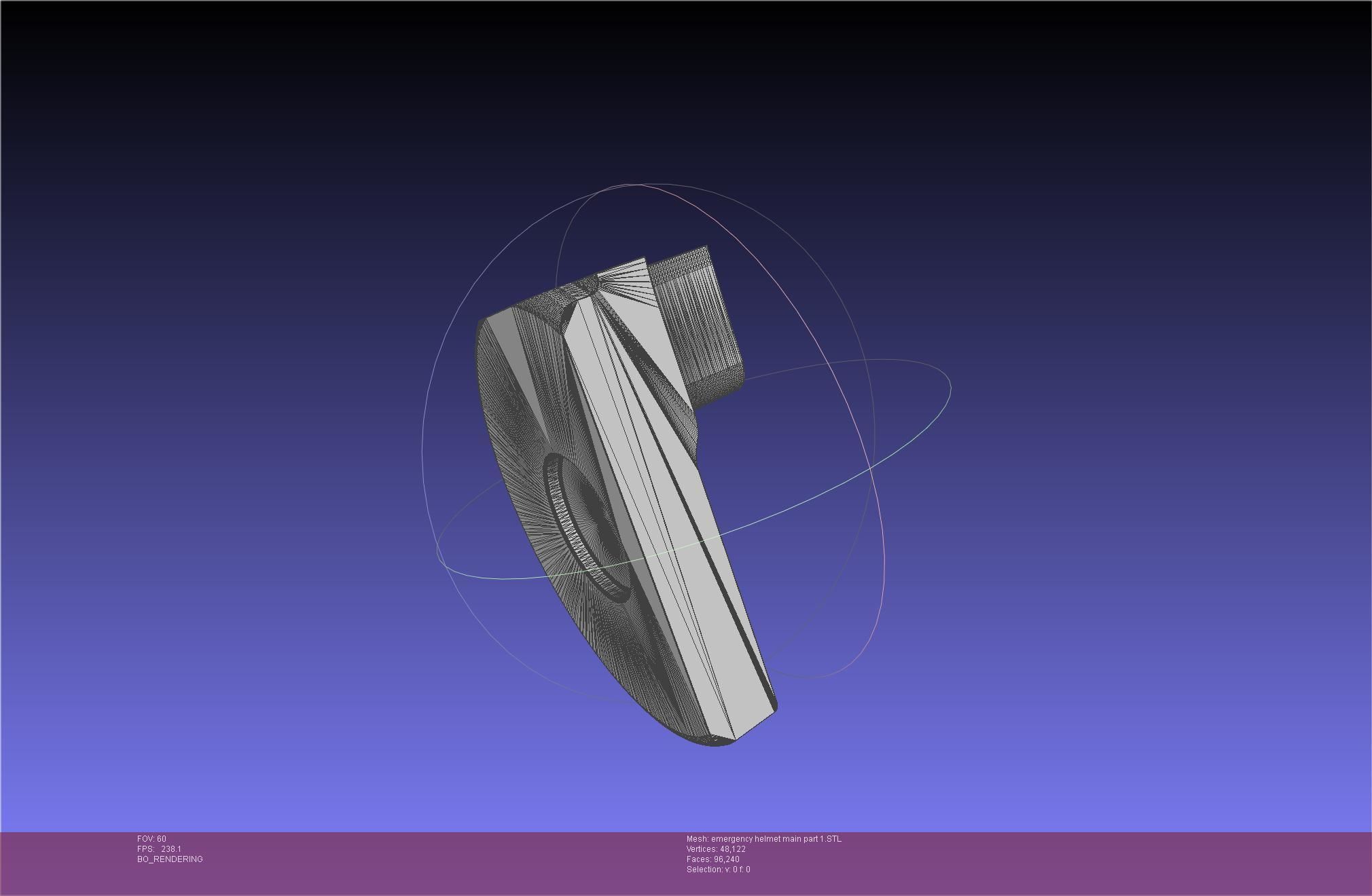 Alien Nostromo Emergency Helmet Printable Assembly 3D print model_116