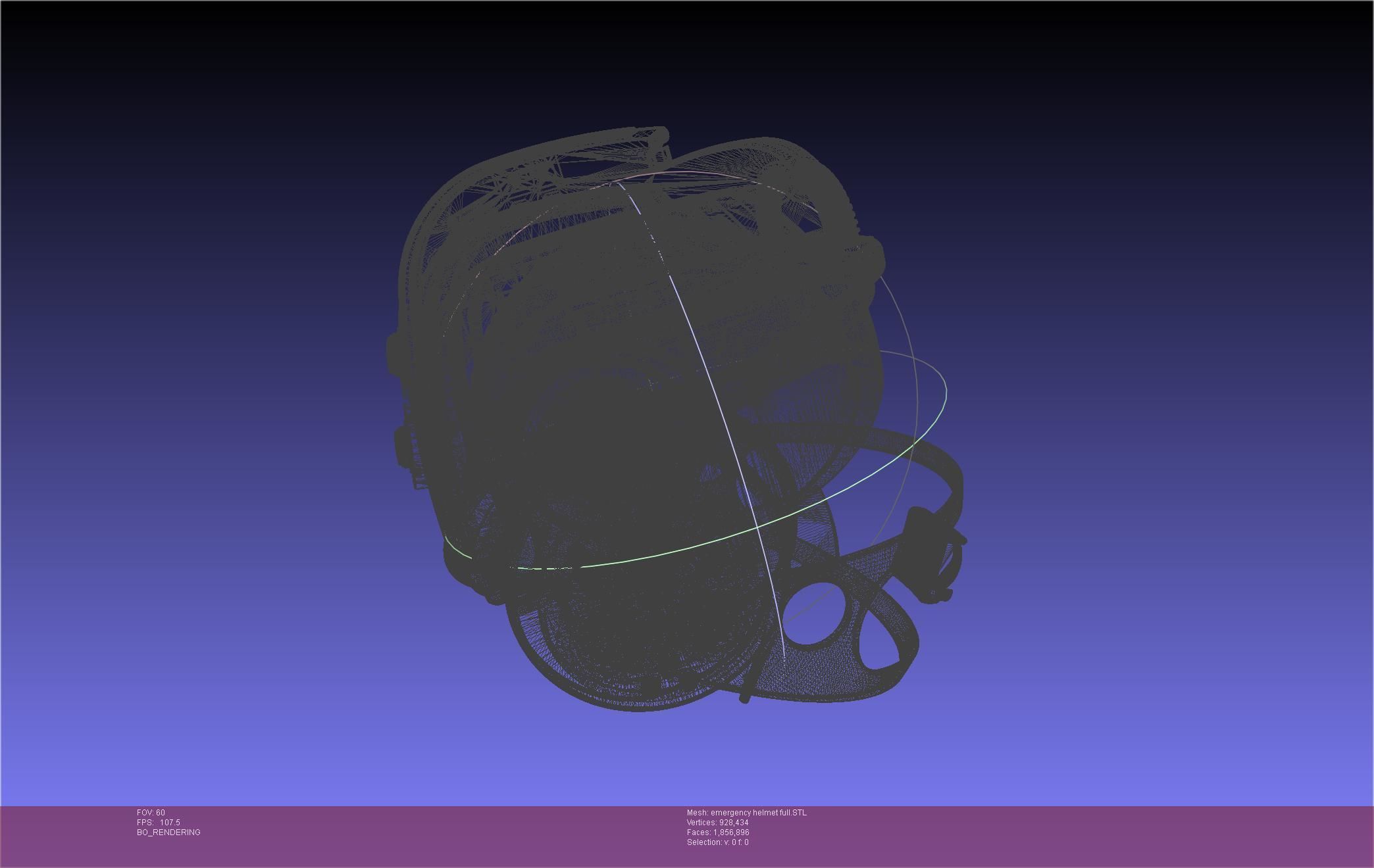 Alien Nostromo Emergency Helmet Printable Assembly 3D print model_132