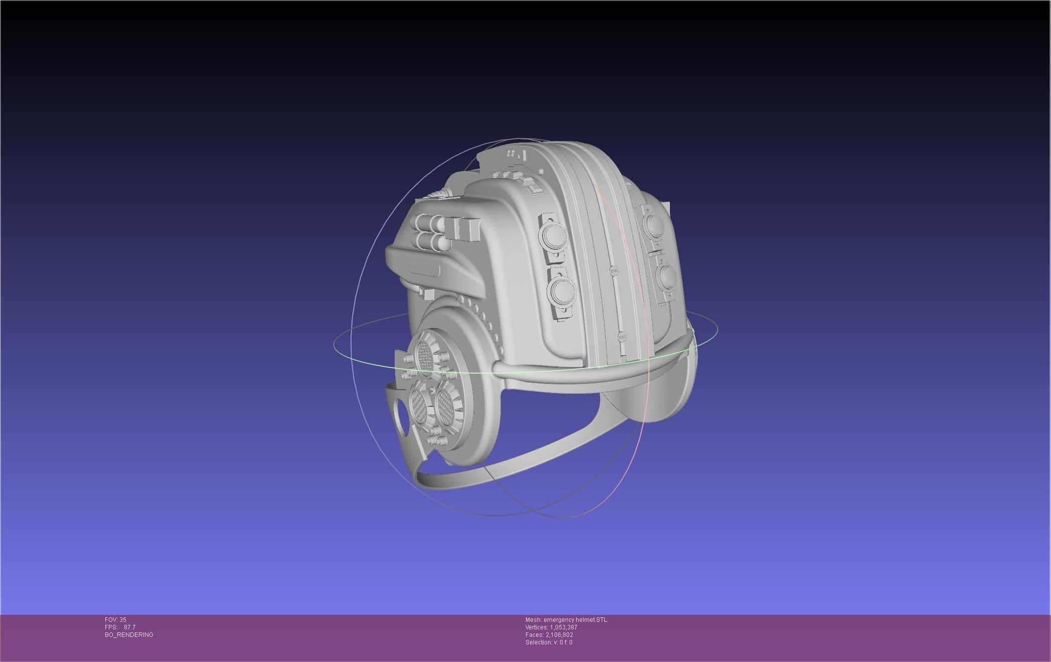 Alien Nostromo Emergency Helmet Printable Assembly 3D print model_6