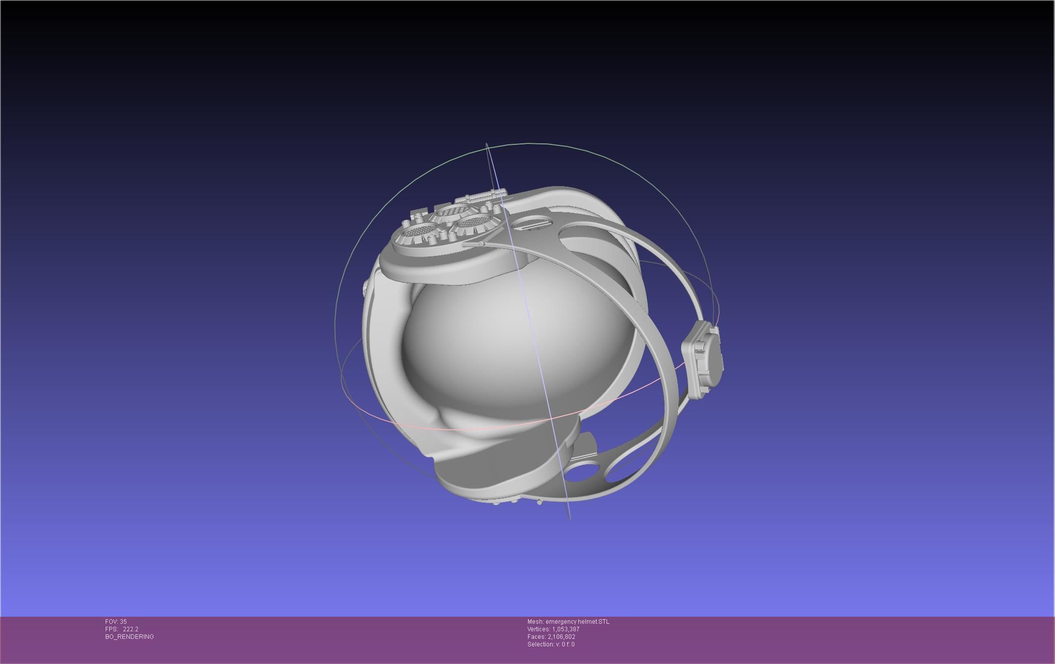 Alien Nostromo Emergency Helmet Printable Assembly 3D print model_12