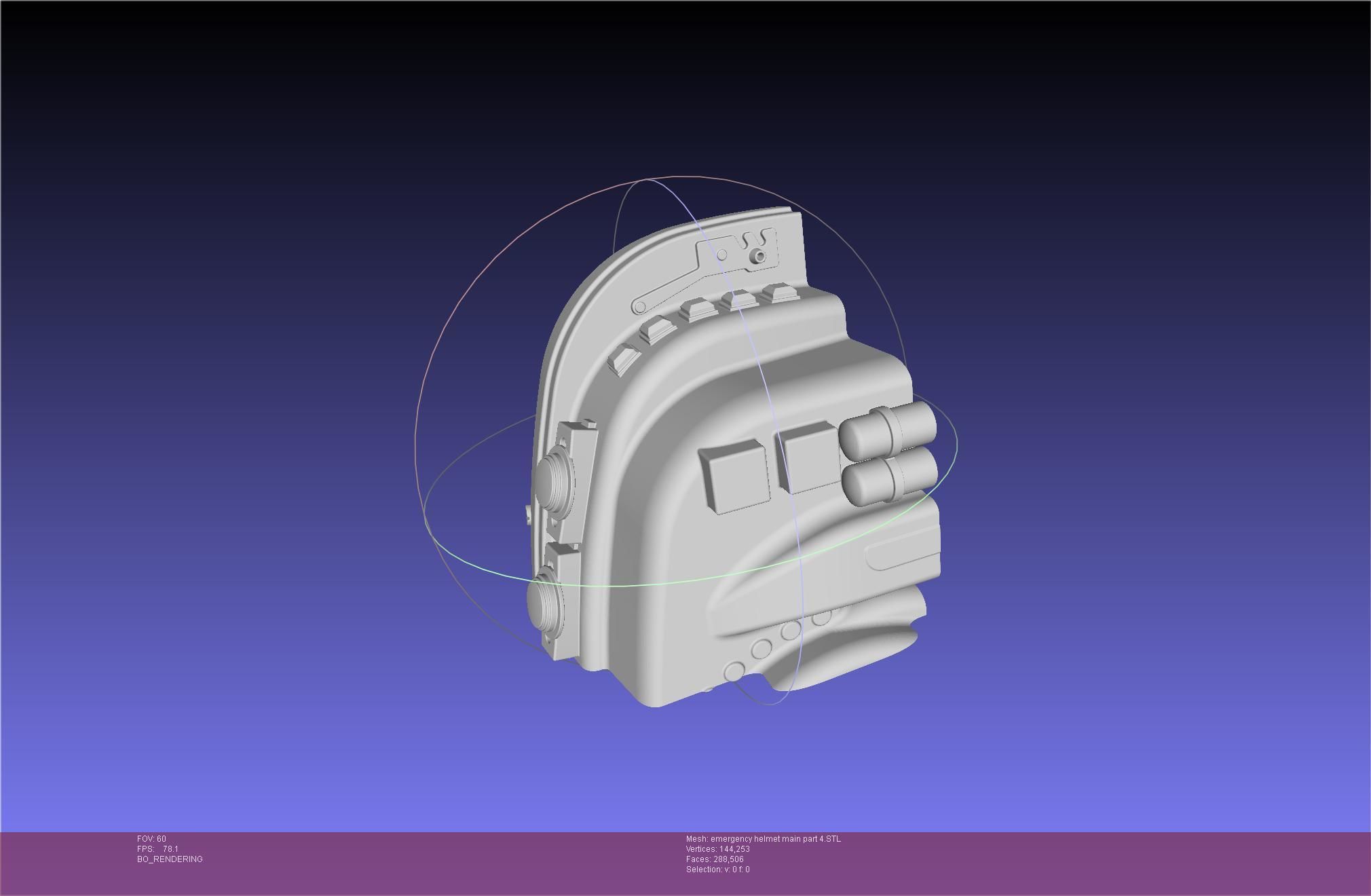 Alien Nostromo Emergency Helmet Printable Assembly 3D print model_101