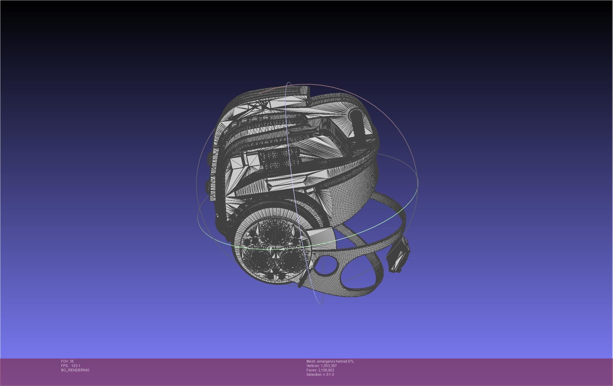 Alien Nostromo Emergency Helmet Printable Assembly 3D print model_30