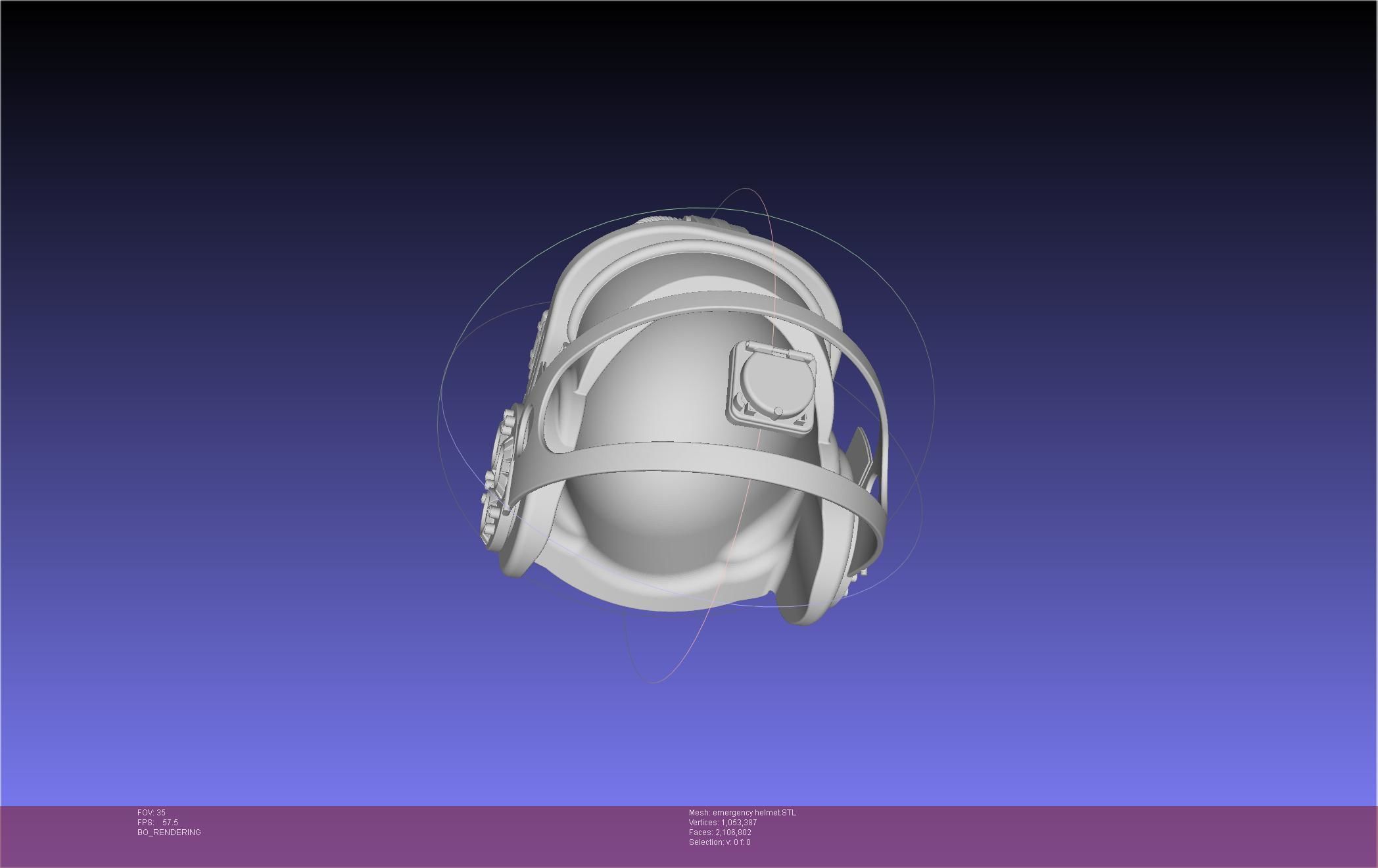Alien Nostromo Emergency Helmet Printable Assembly 3D print model_24