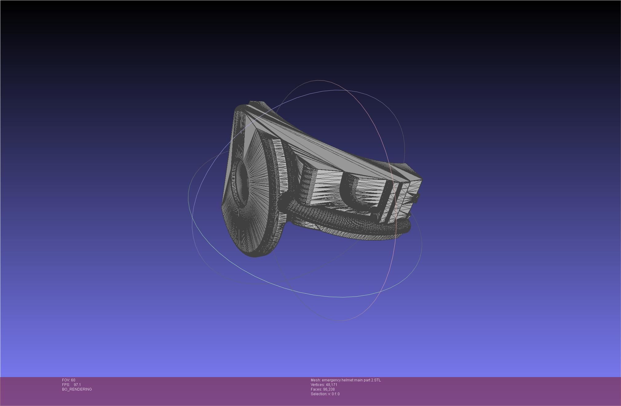 Alien Nostromo Emergency Helmet Printable Assembly 3D print model_110
