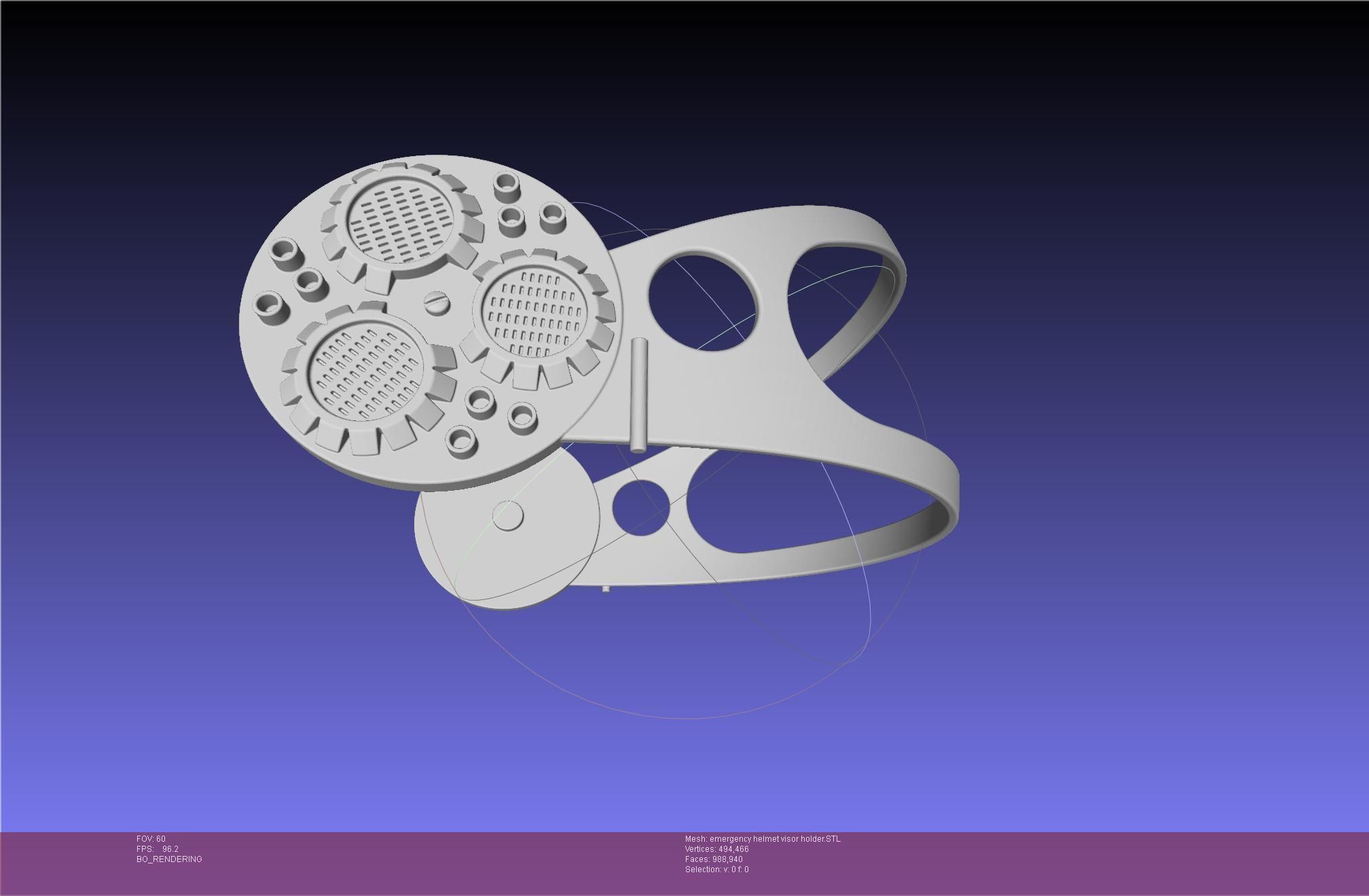 Alien Nostromo Emergency Helmet Printable Assembly 3D print model_51