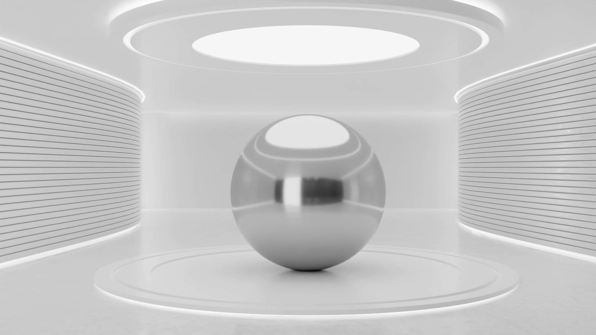 White Base Showroom - Scene 03 Low-poly 3D model_2