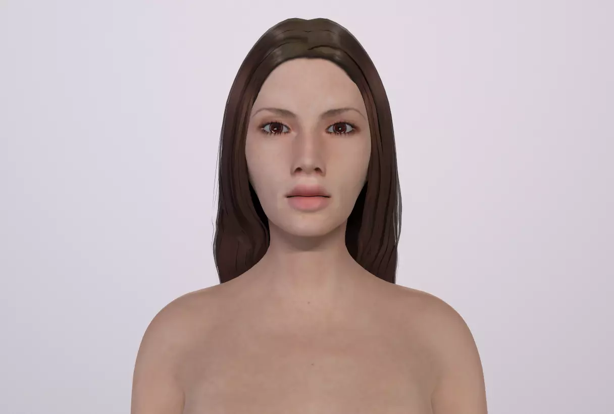 Chloe - Female Rigged Game Ready Character Low-poly 3D model_0