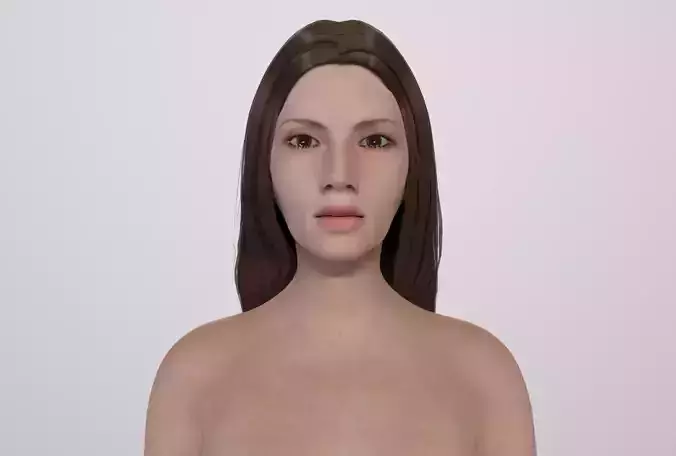 Chloe - Female Rigged Game Ready Character Low-poly 3D model