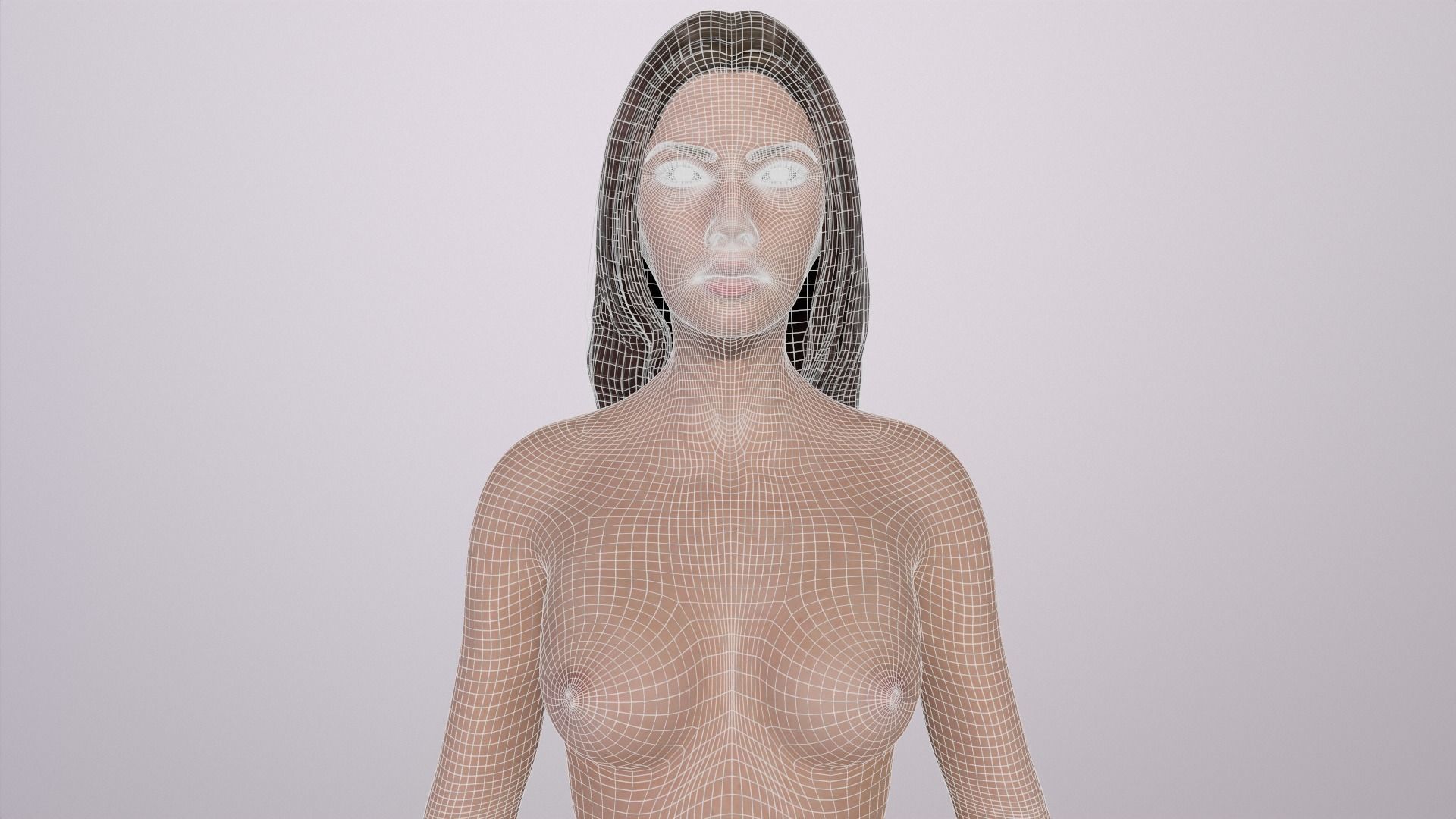 Chloe - Female Rigged Game Ready Character Low-poly 3D model_6