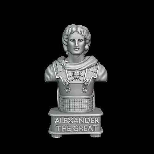 Alexander The Great Sculpture 3D print model
