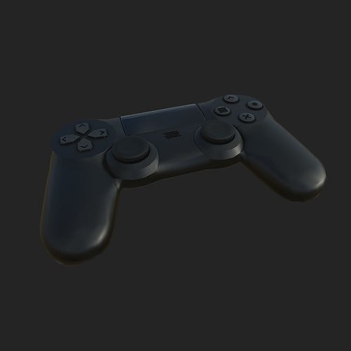 Gamepad Dualshock Low-poly 3D model