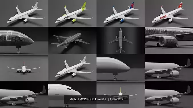 Airbus A220-300 Liveries 