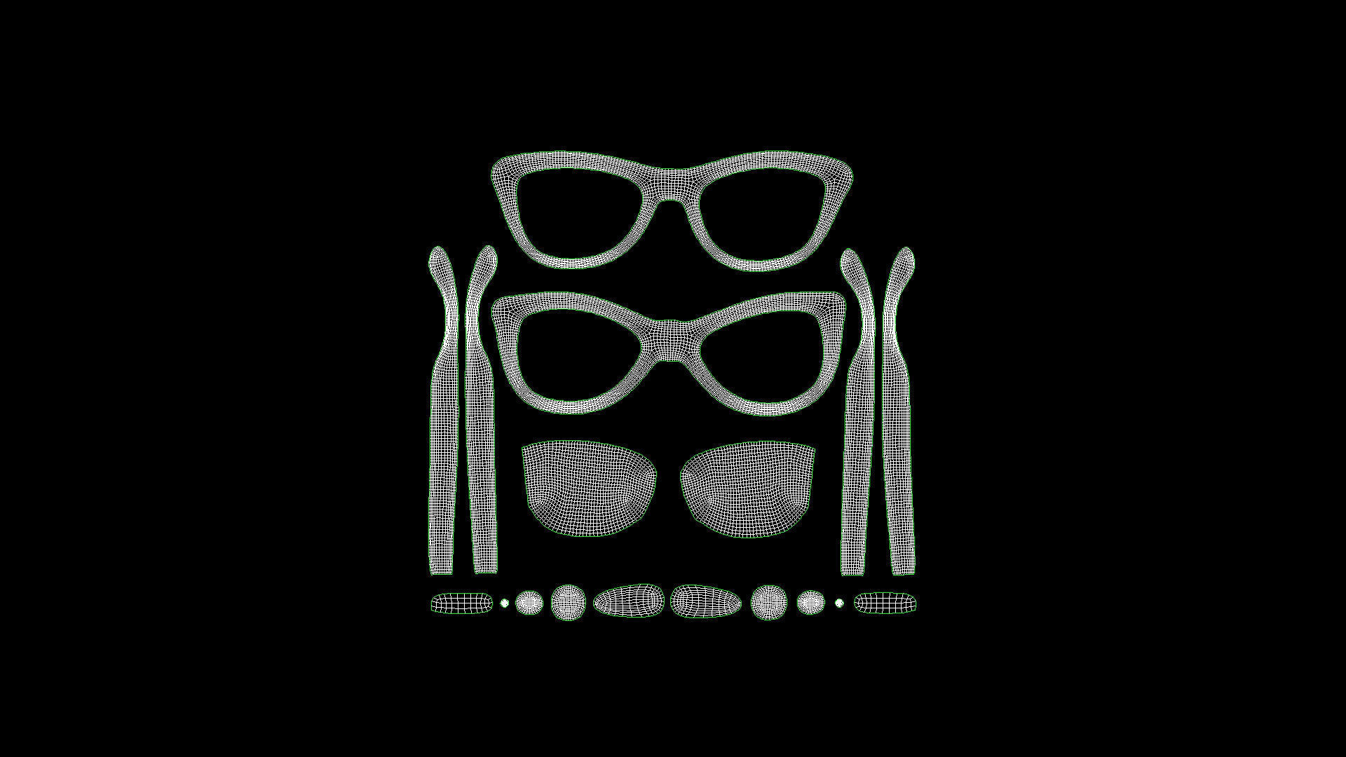 GLSS-001 Sunglasses Low-poly 3D model_6