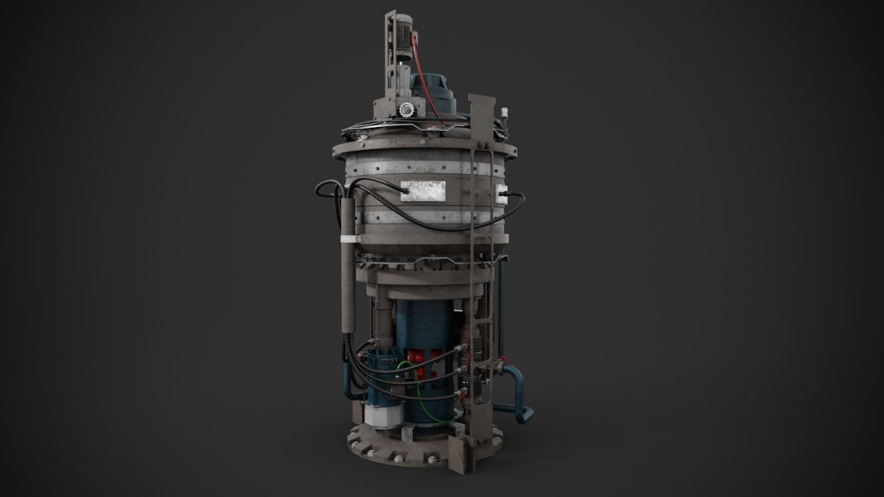 Machinery device 3D model_6