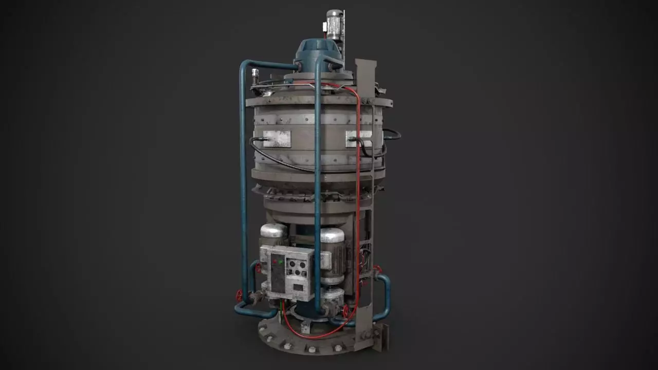 Machinery device 3D model_0