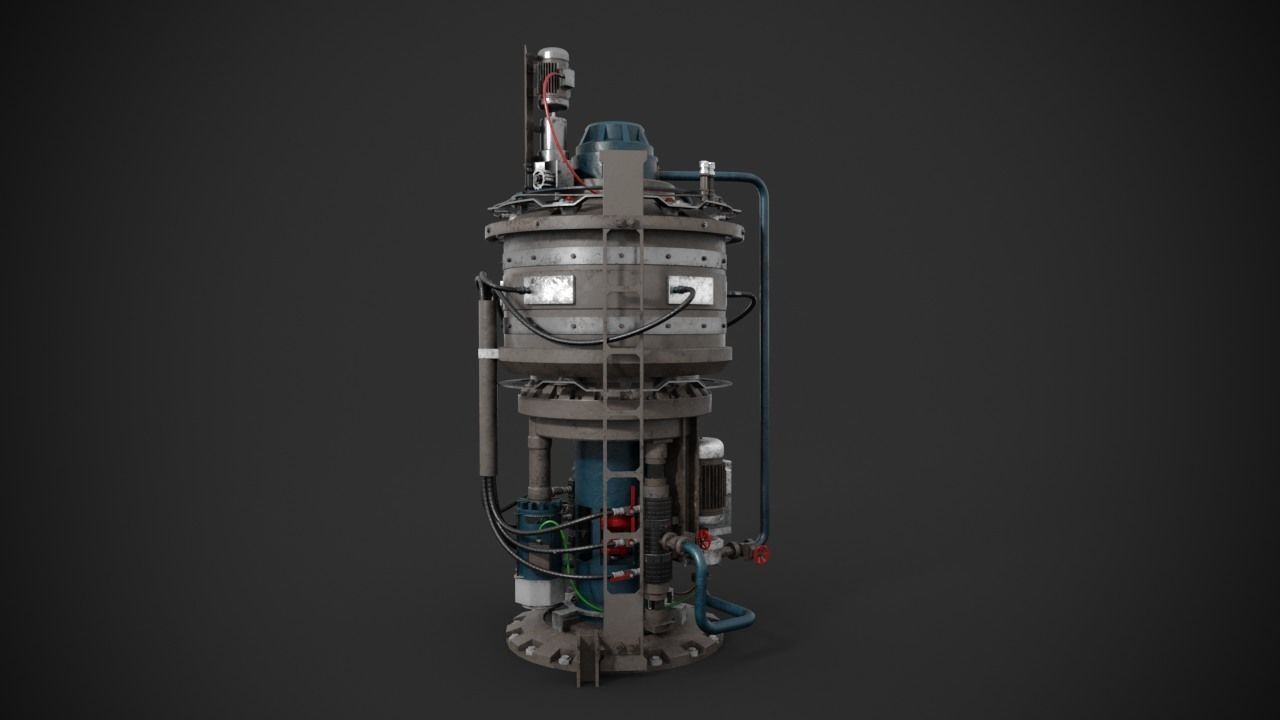 Machinery device 3D model_7