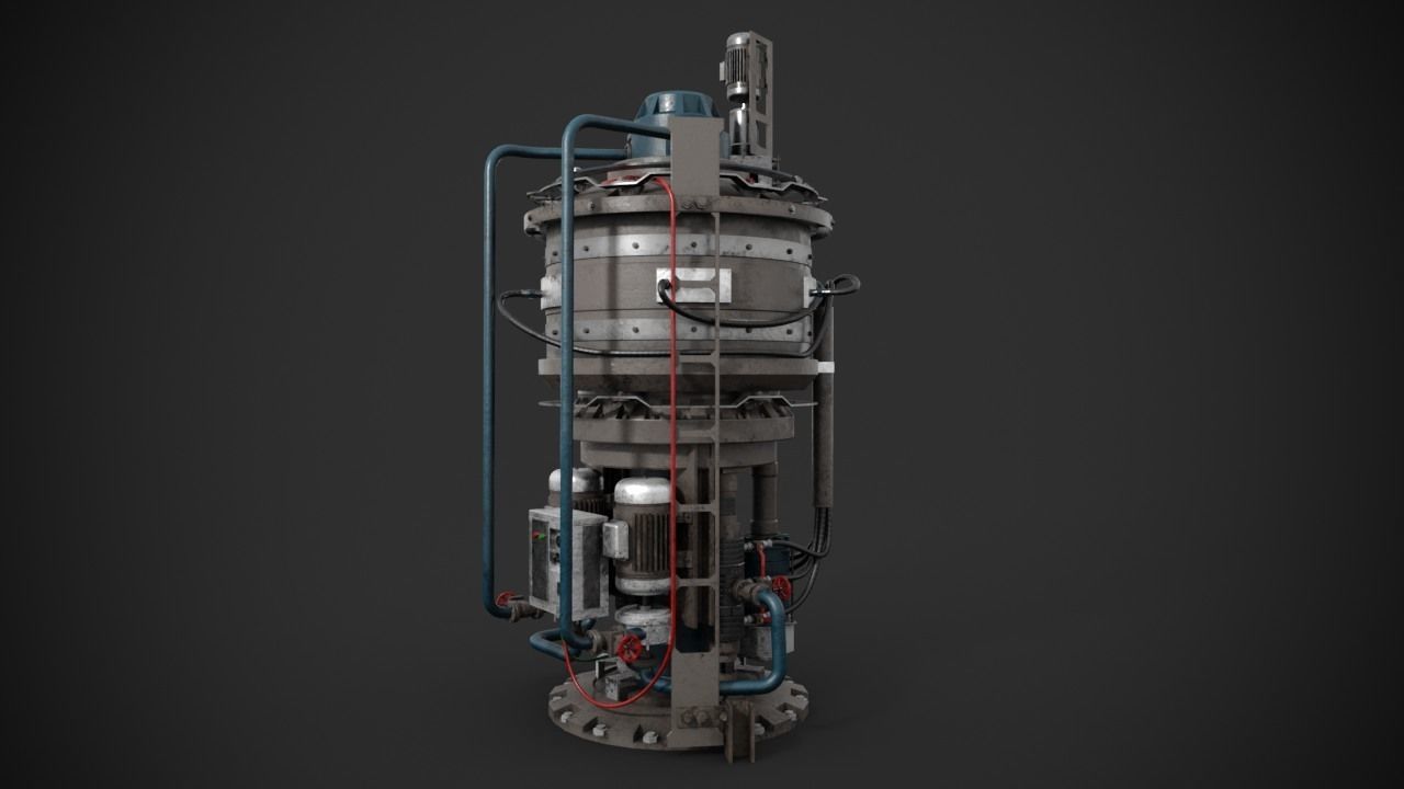 Machinery device 3D model_2