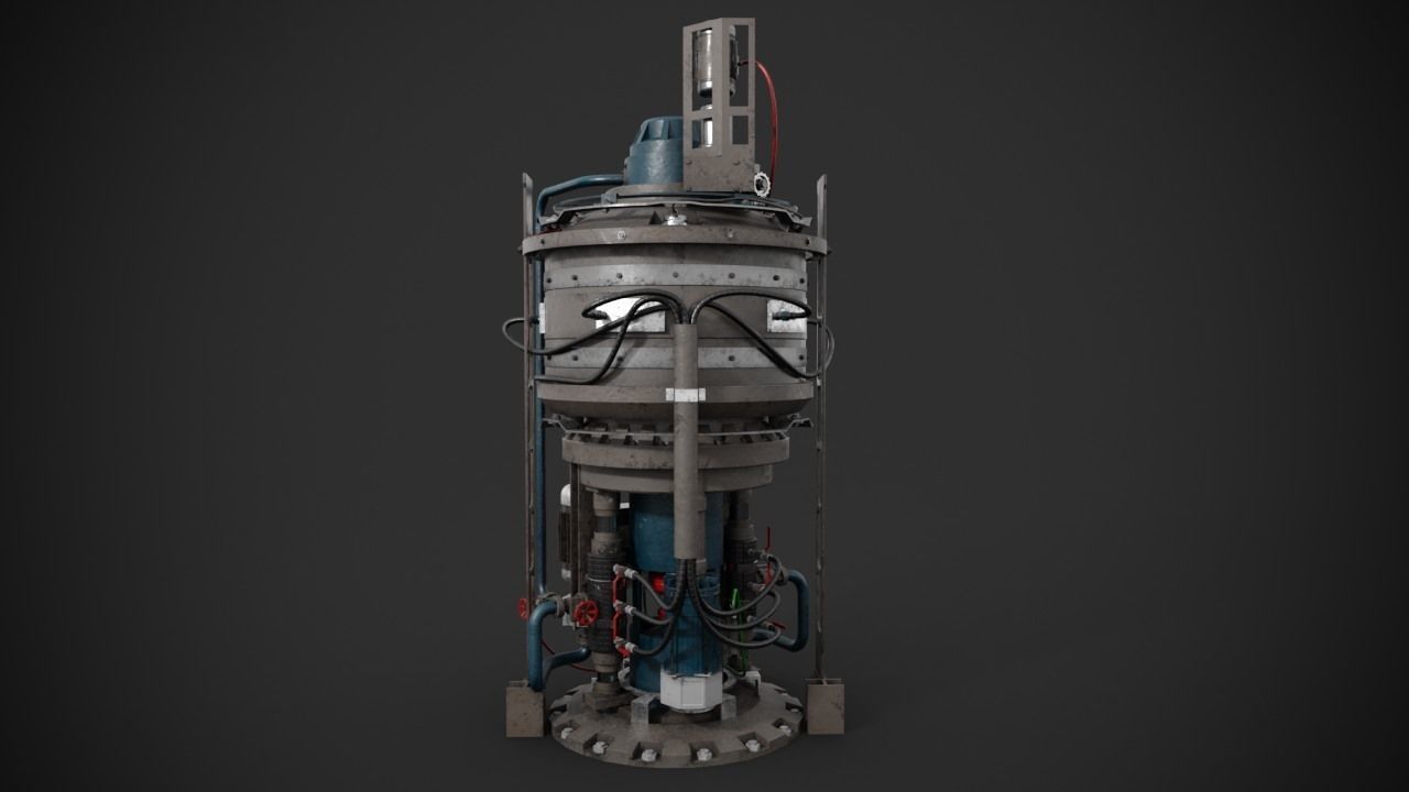 Machinery device 3D model_5