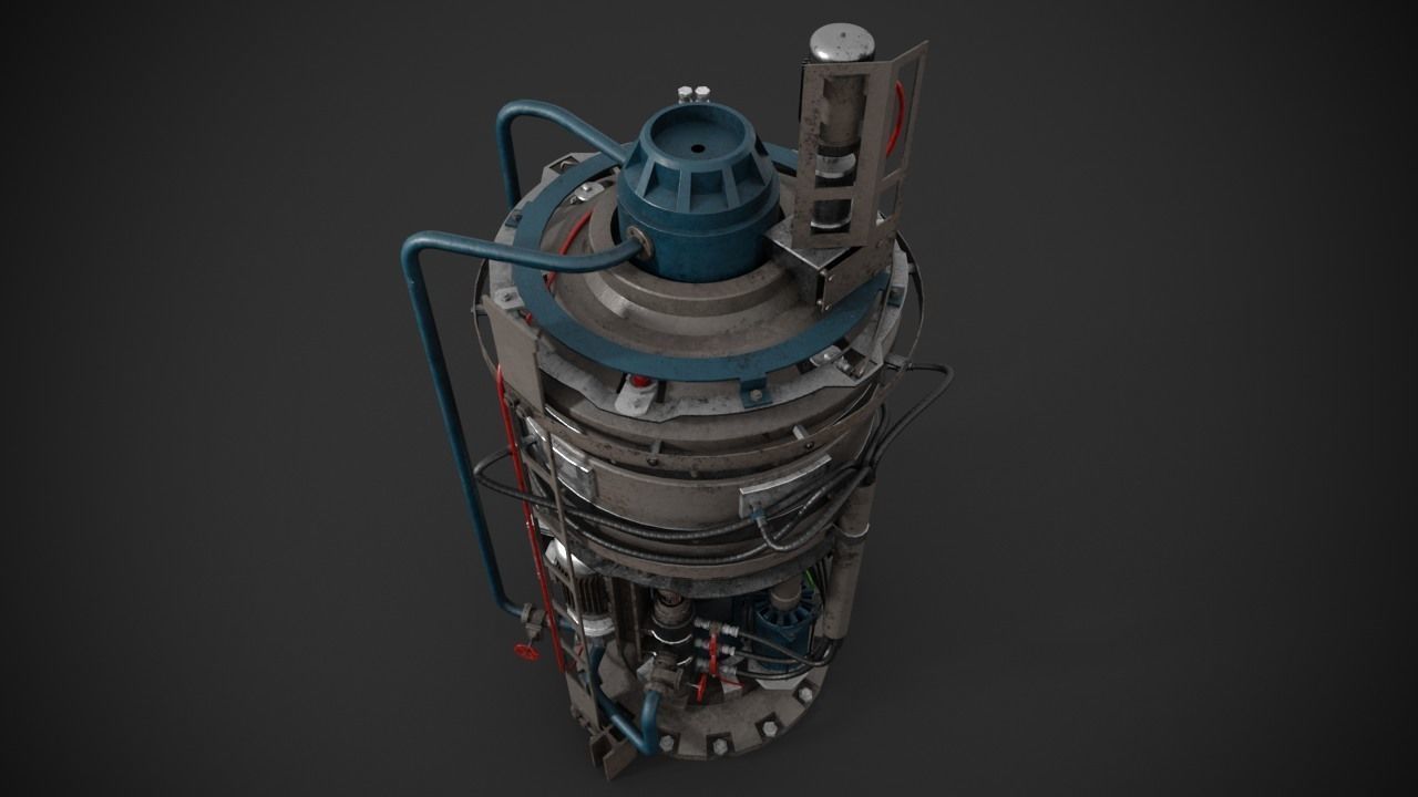 Machinery device 3D model_11