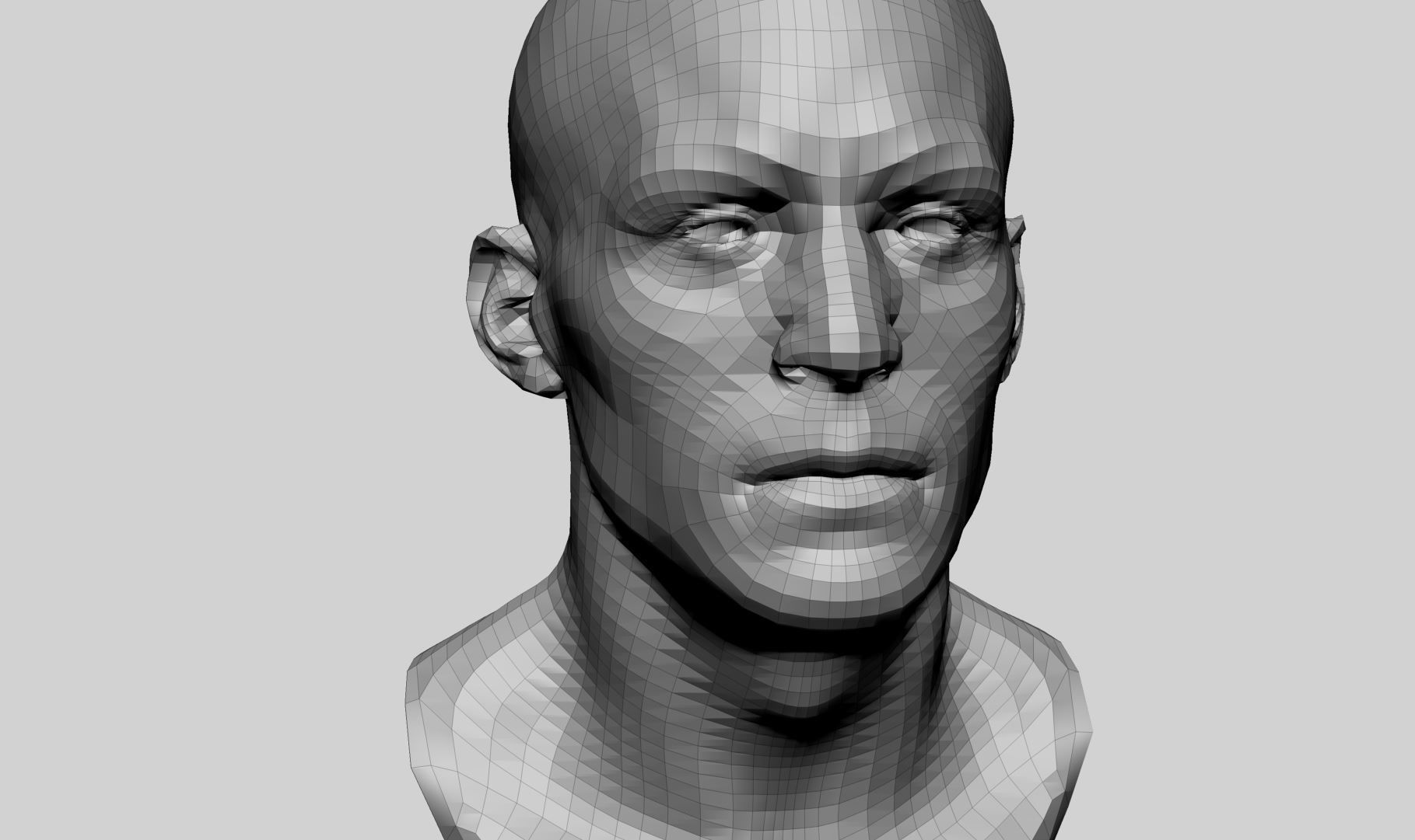 Base Male And Female Head 3D model_18