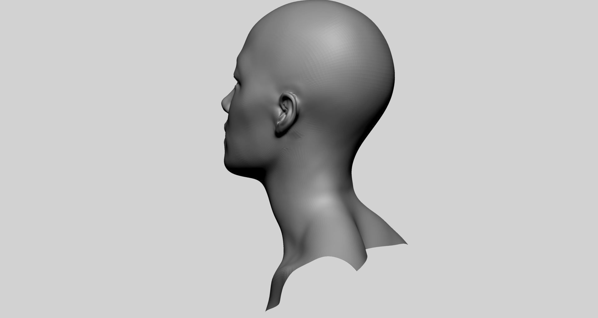 Base Male And Female Head 3D model_6