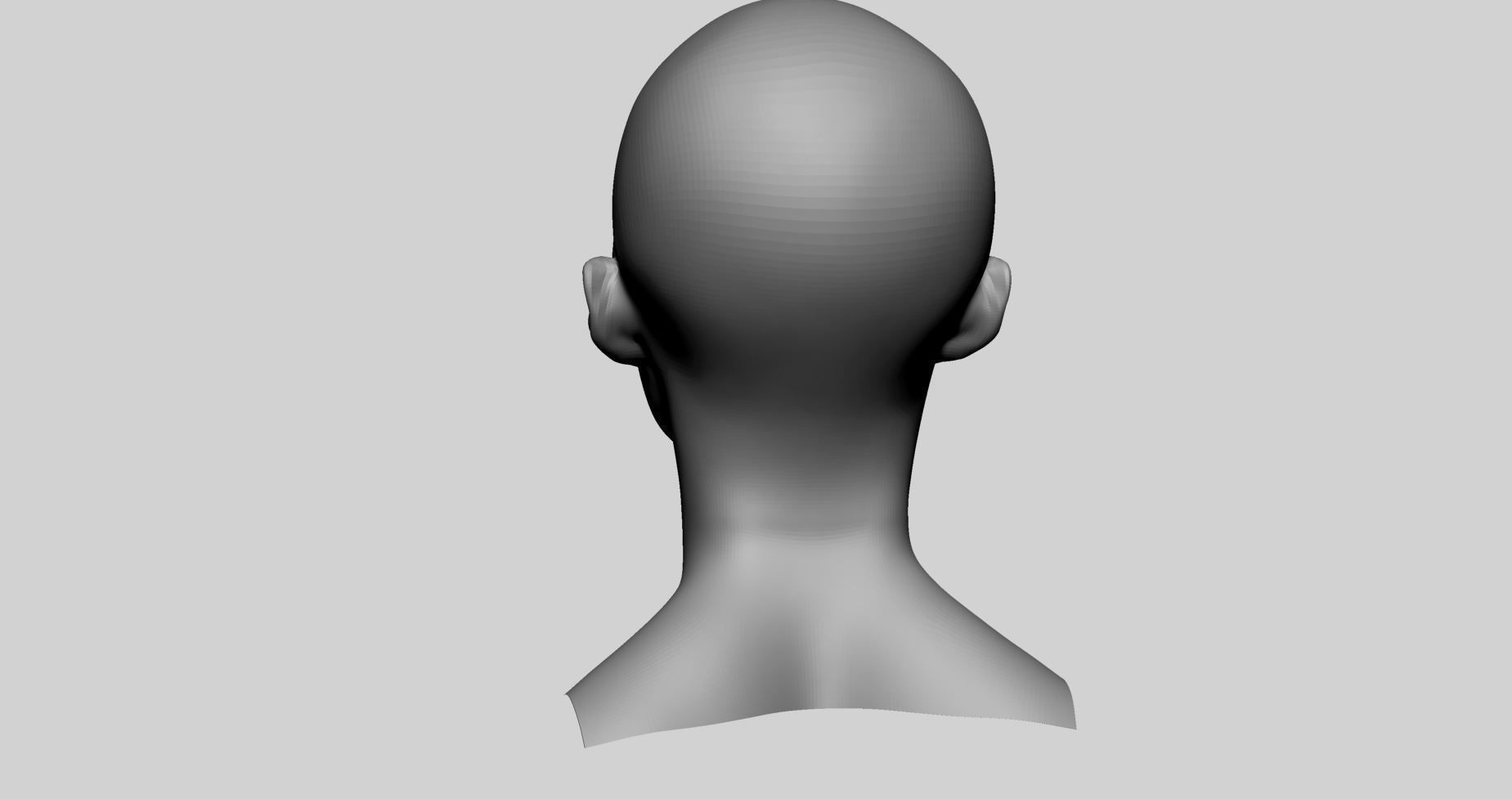 Base Male And Female Head 3D model_5