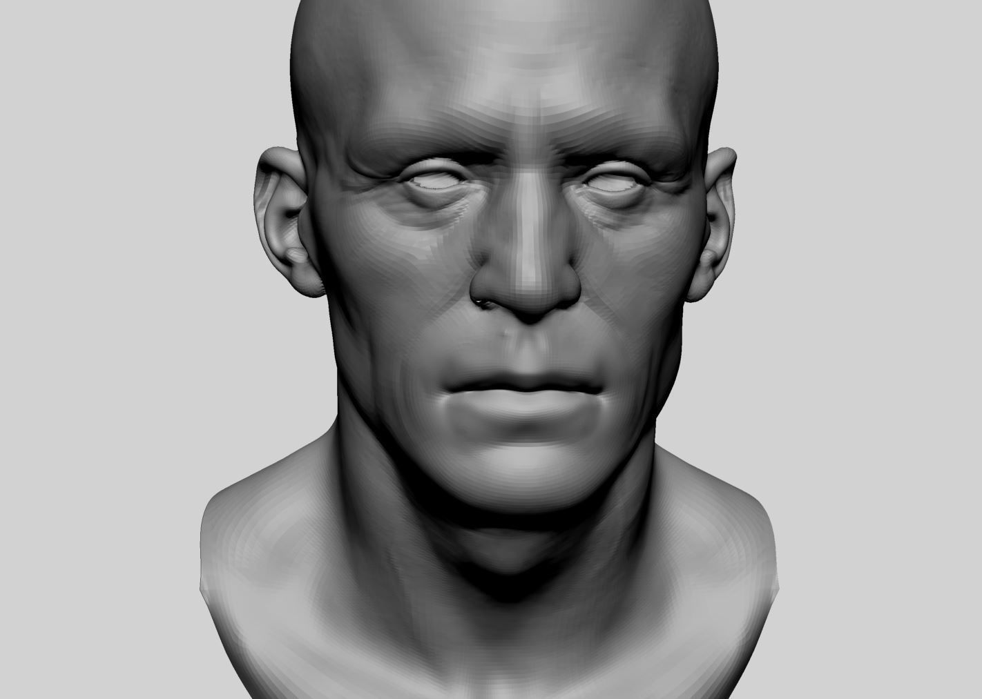 Base Male And Female Head 3D model_17