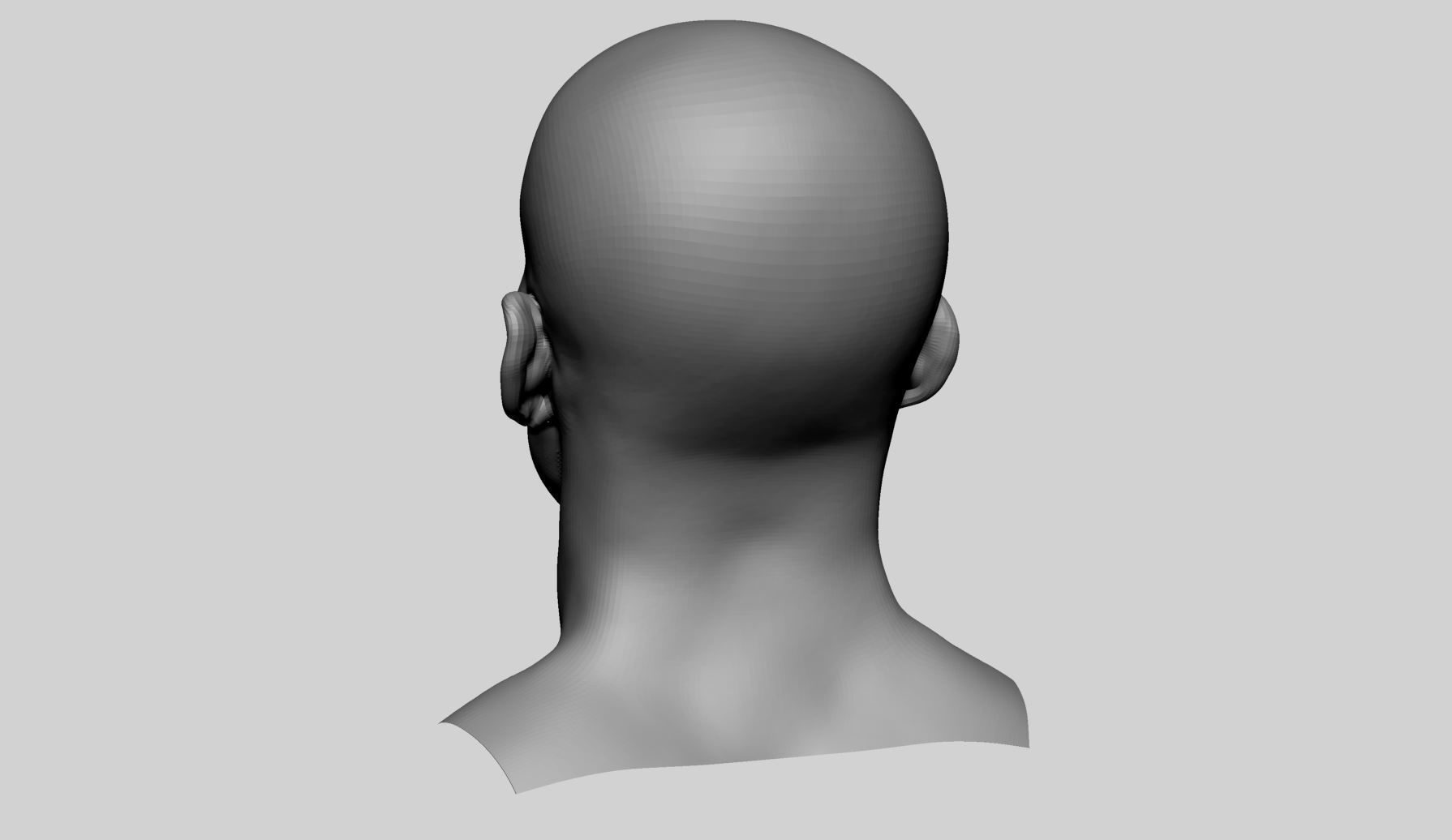 Base Male And Female Head 3D model_15