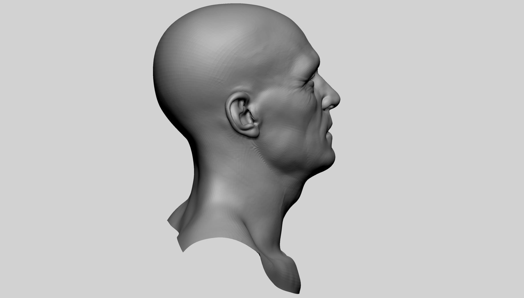 Base Male And Female Head 3D model_14