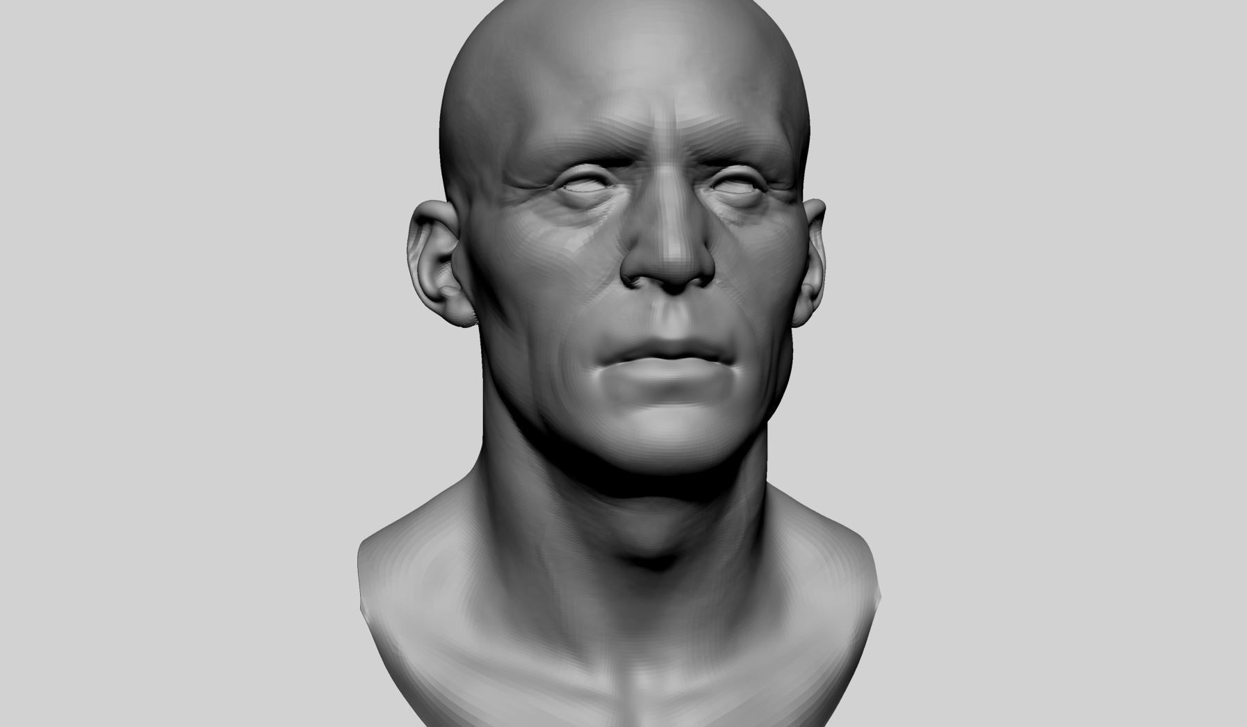 Base Male And Female Head 3D model_12