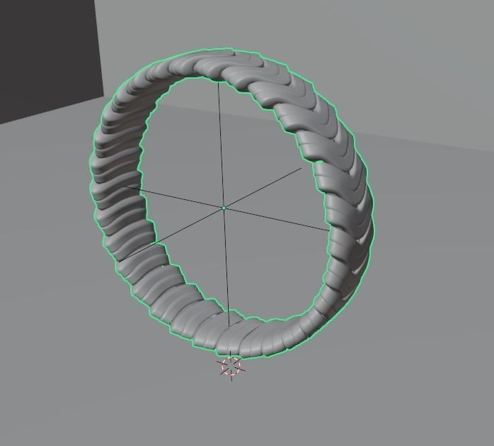 Silver Ring 3D model_2
