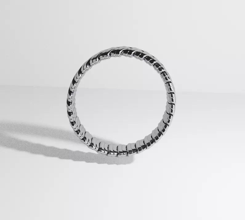 Silver Ring 3D model_0