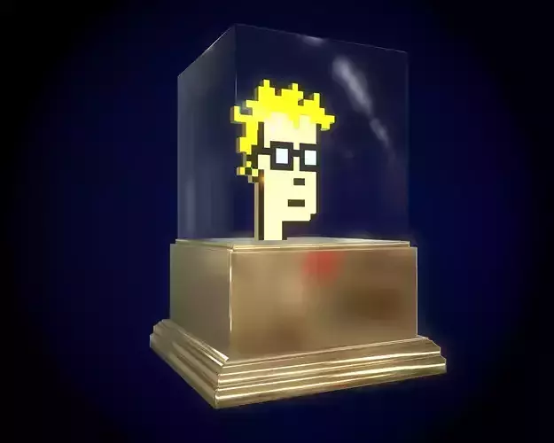 Gold Punk Low-poly 3D model