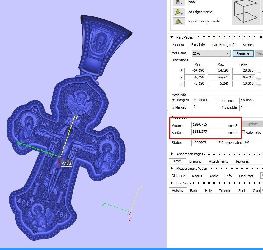 Orthodox cross archangels saints prayer 3D print model_3