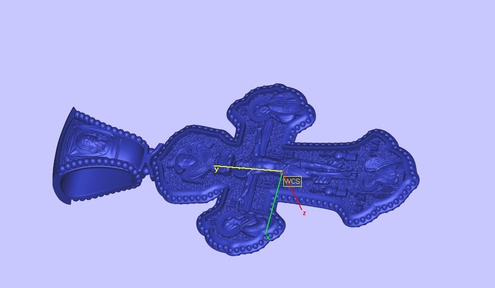 Orthodox cross archangels saints prayer 3D print model_4